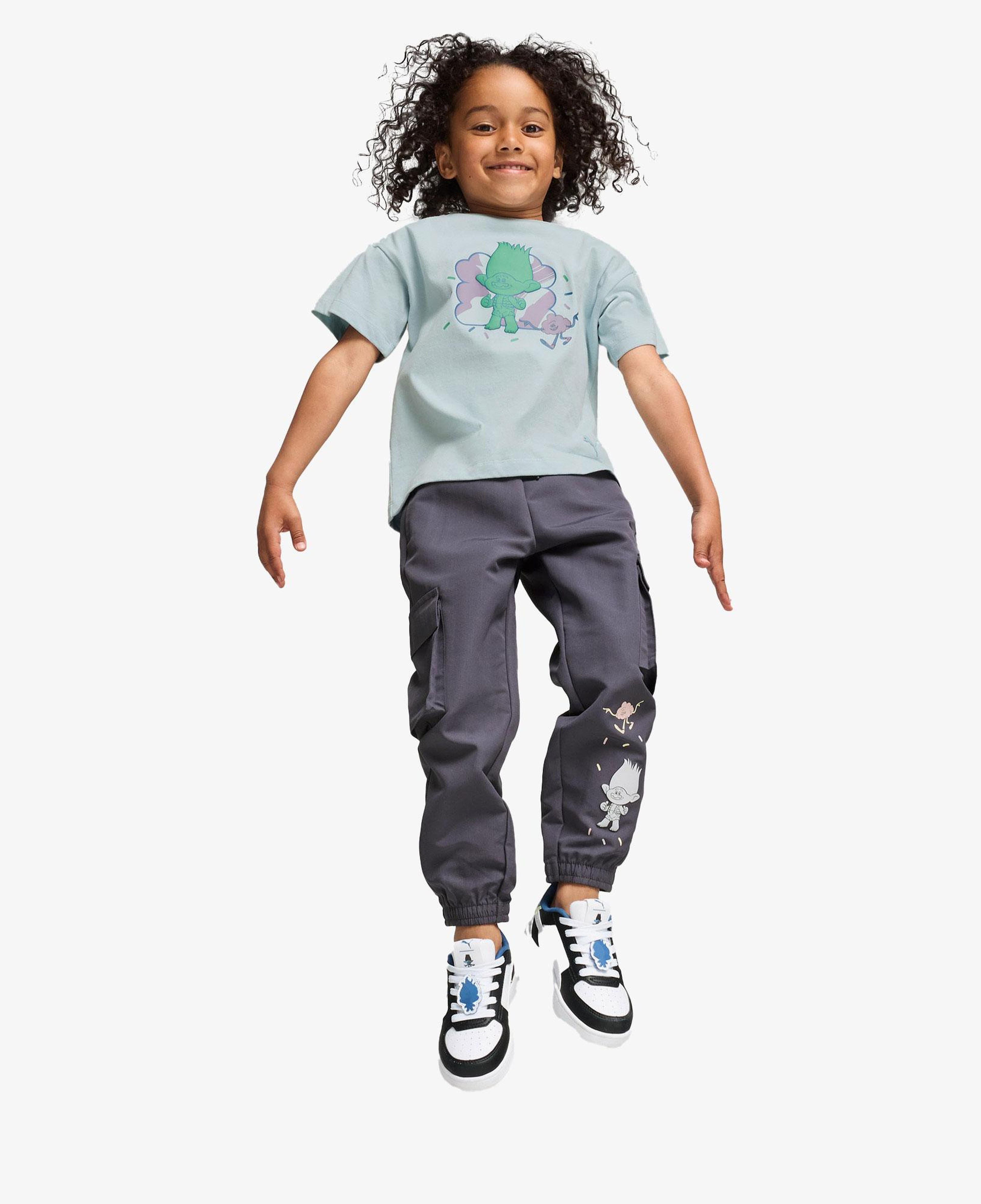 Puma X Trolls Graphic Çocuk Mavi T-Shirt