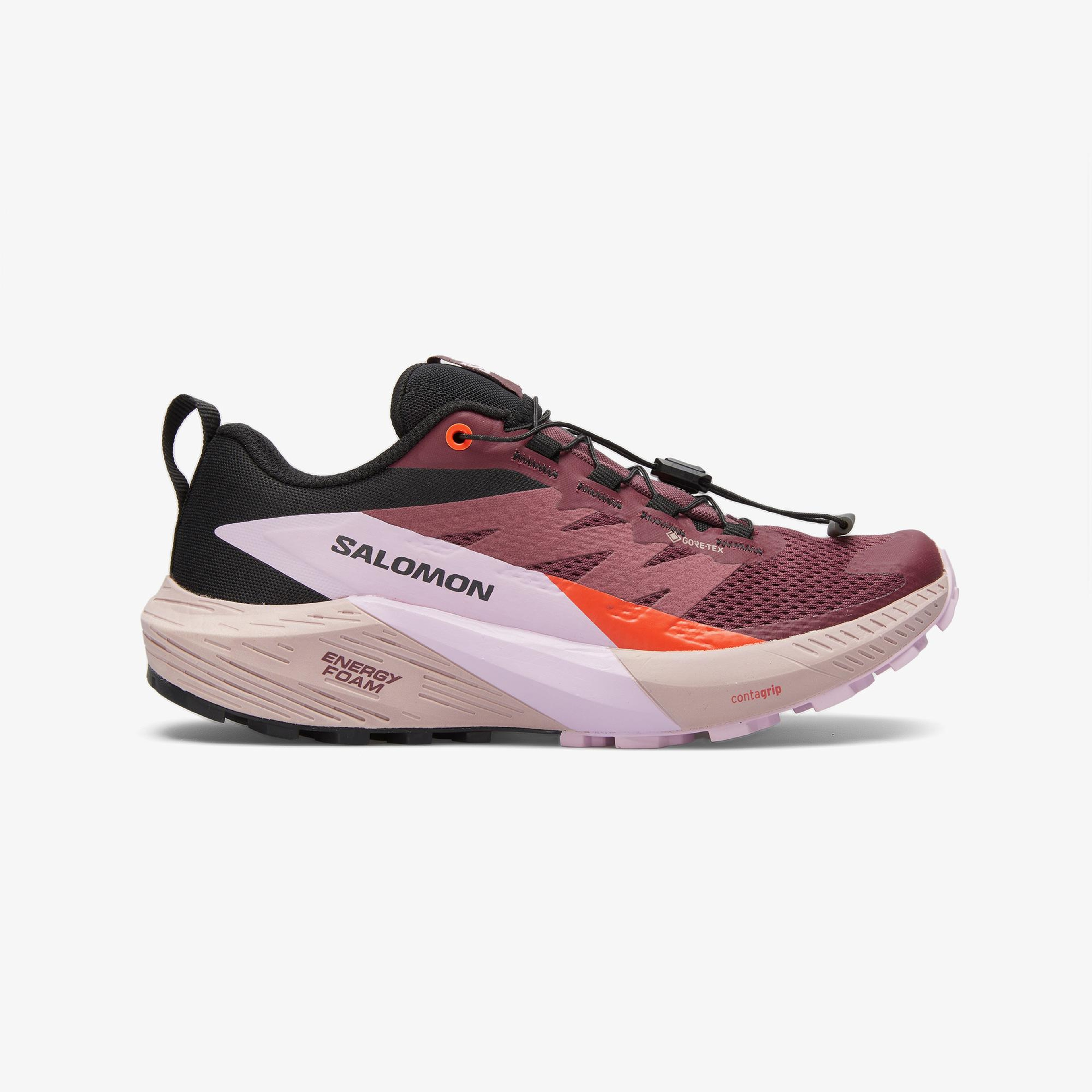 Salomon Sense Ride 5 Gore-Tex Trail Kadın Mor Koşu Ayakkabısı
