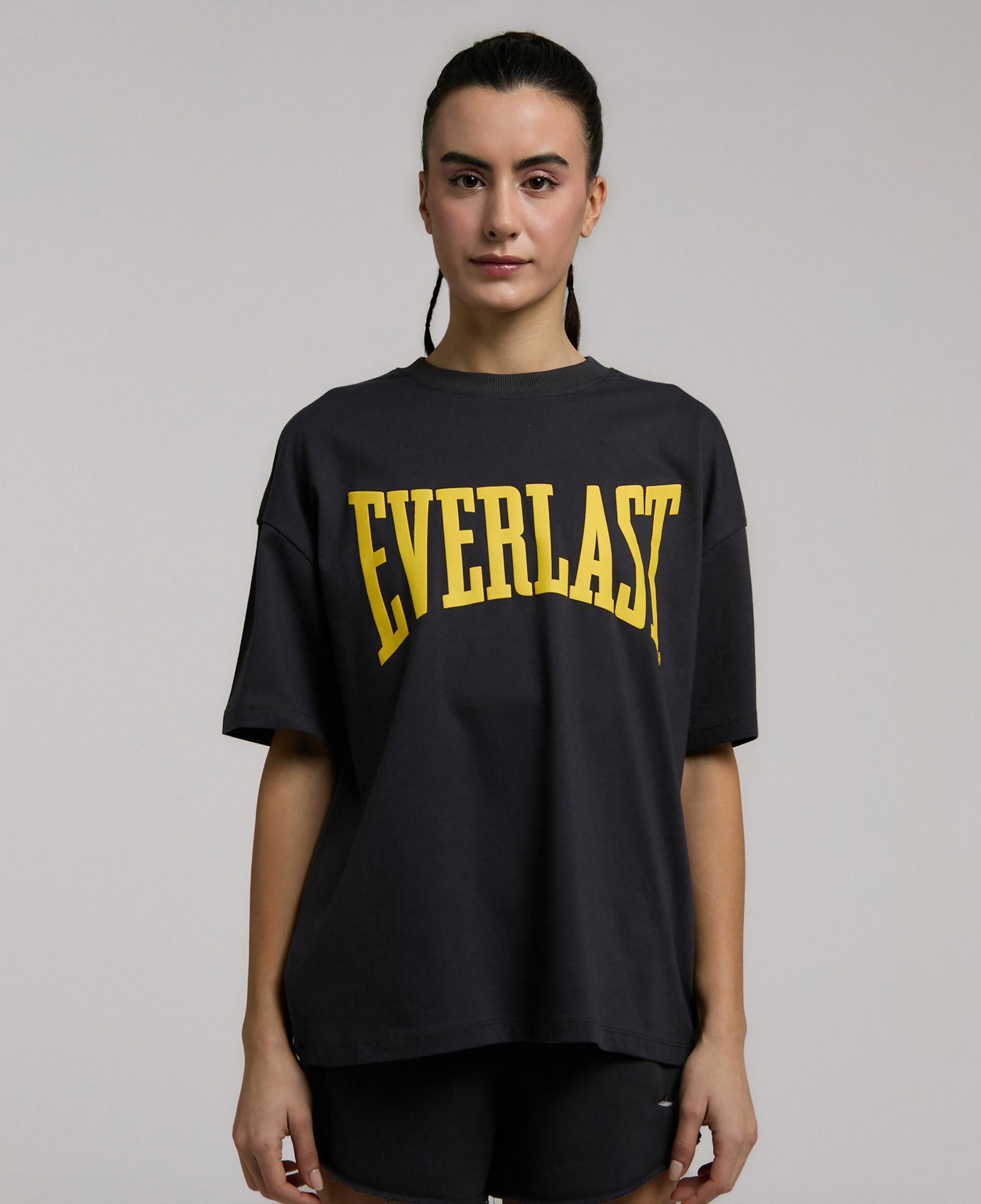 Everlast Ever Classics Wmn Oversize Gri Kadın T-Shirt