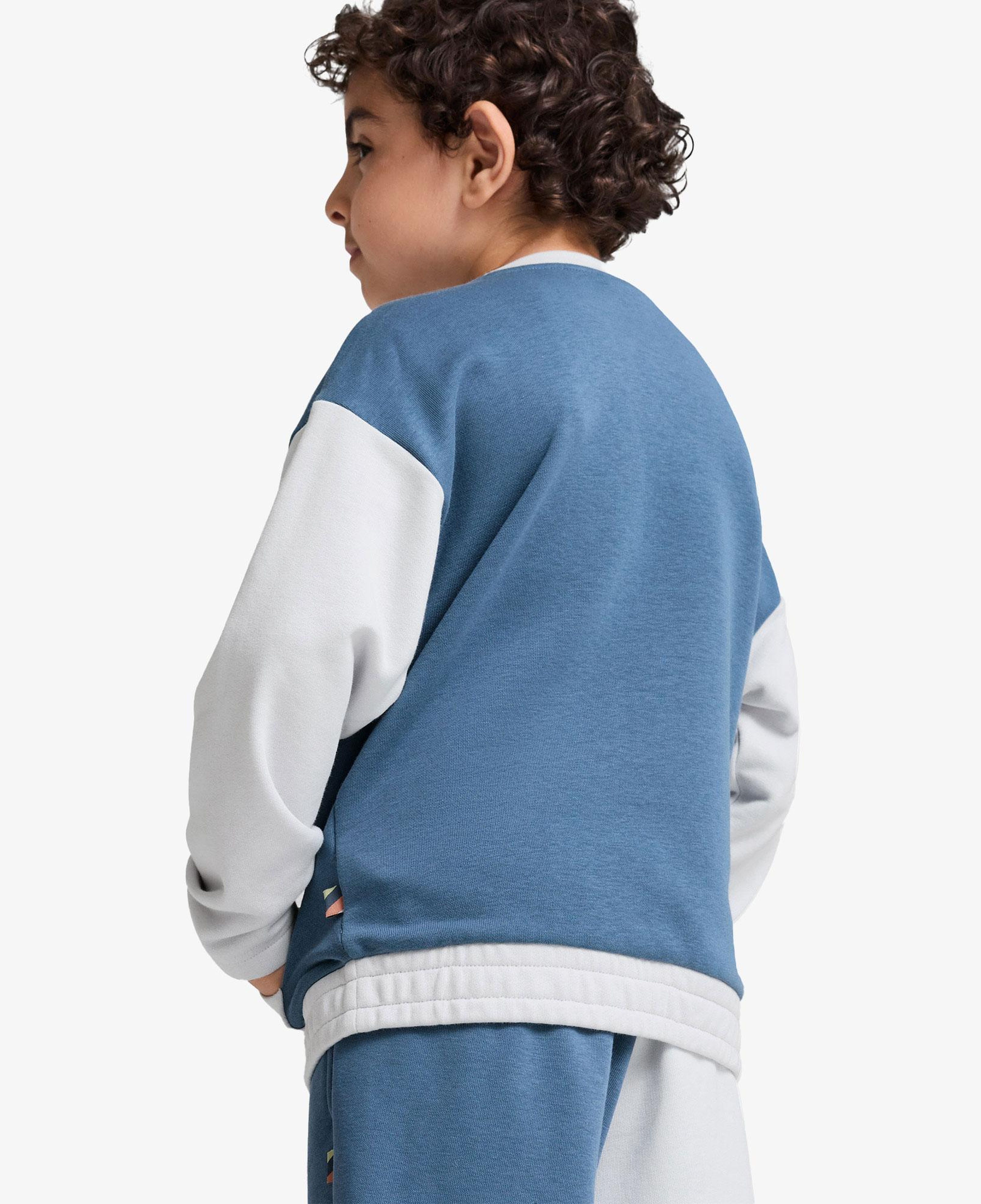 Puma Classıcs Fc Crew Çocuk Mavi Sweatshirt