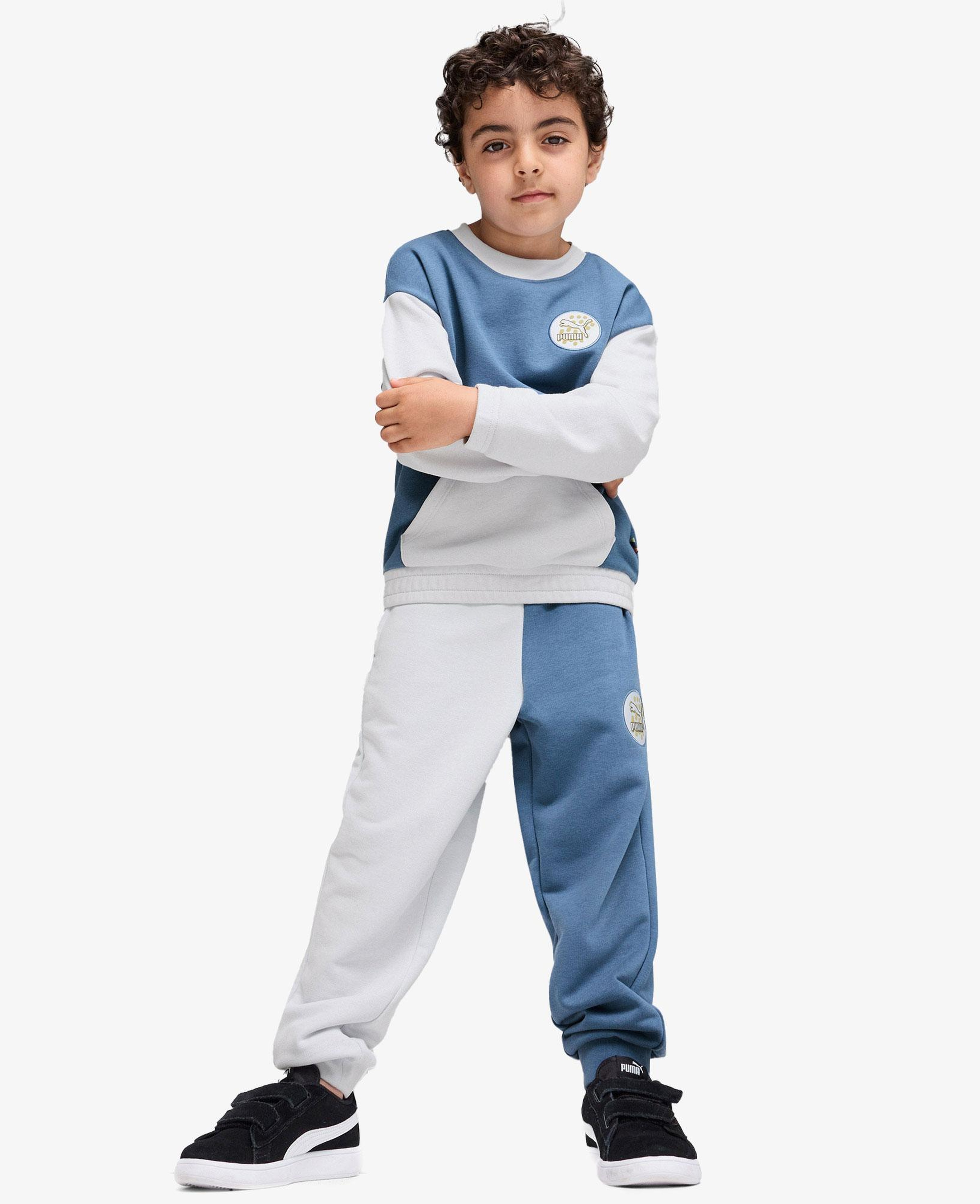 Puma Classıcs Fc Crew Çocuk Mavi Sweatshirt