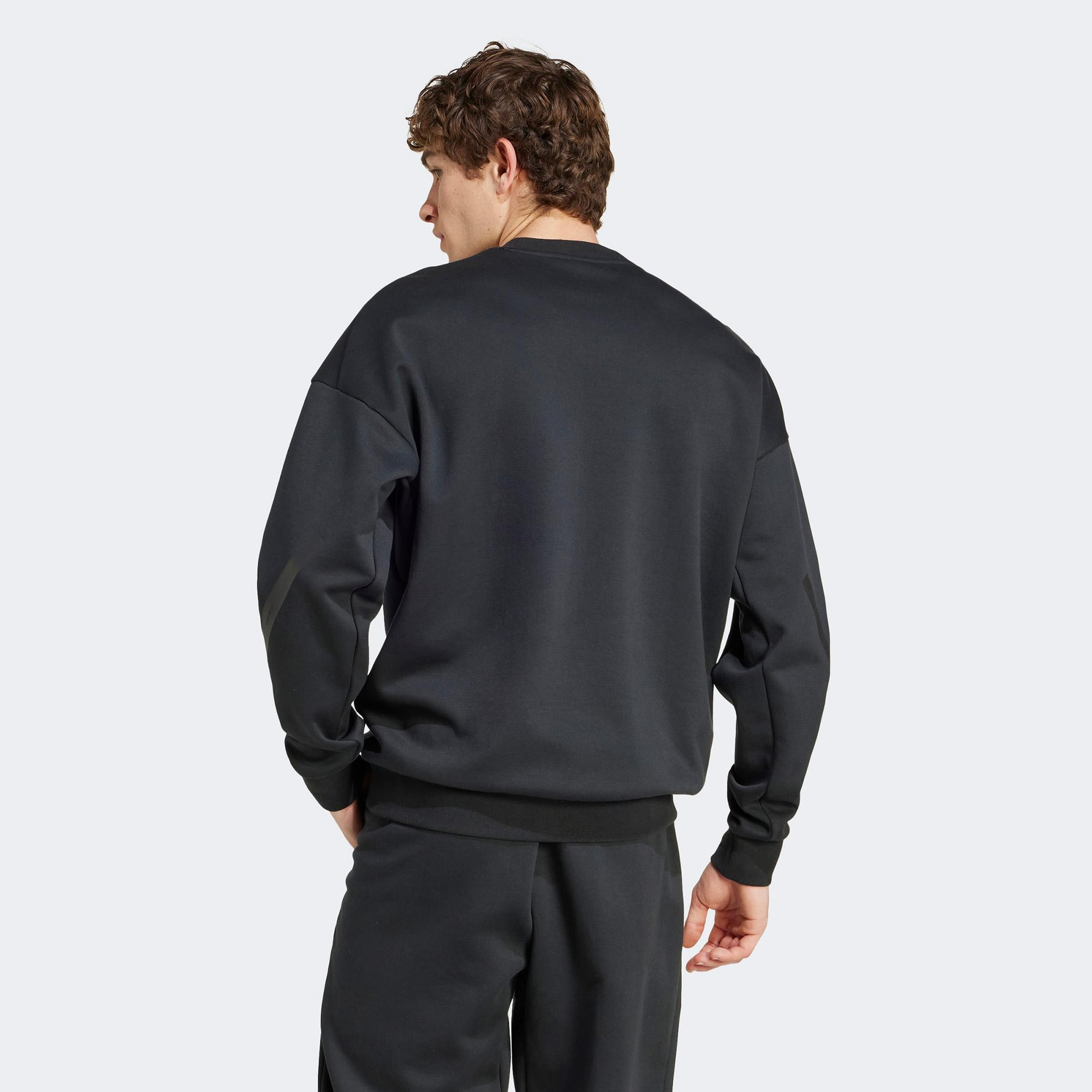 adidas Z.N.E Erkek Siyah Günlük Sweatshirt