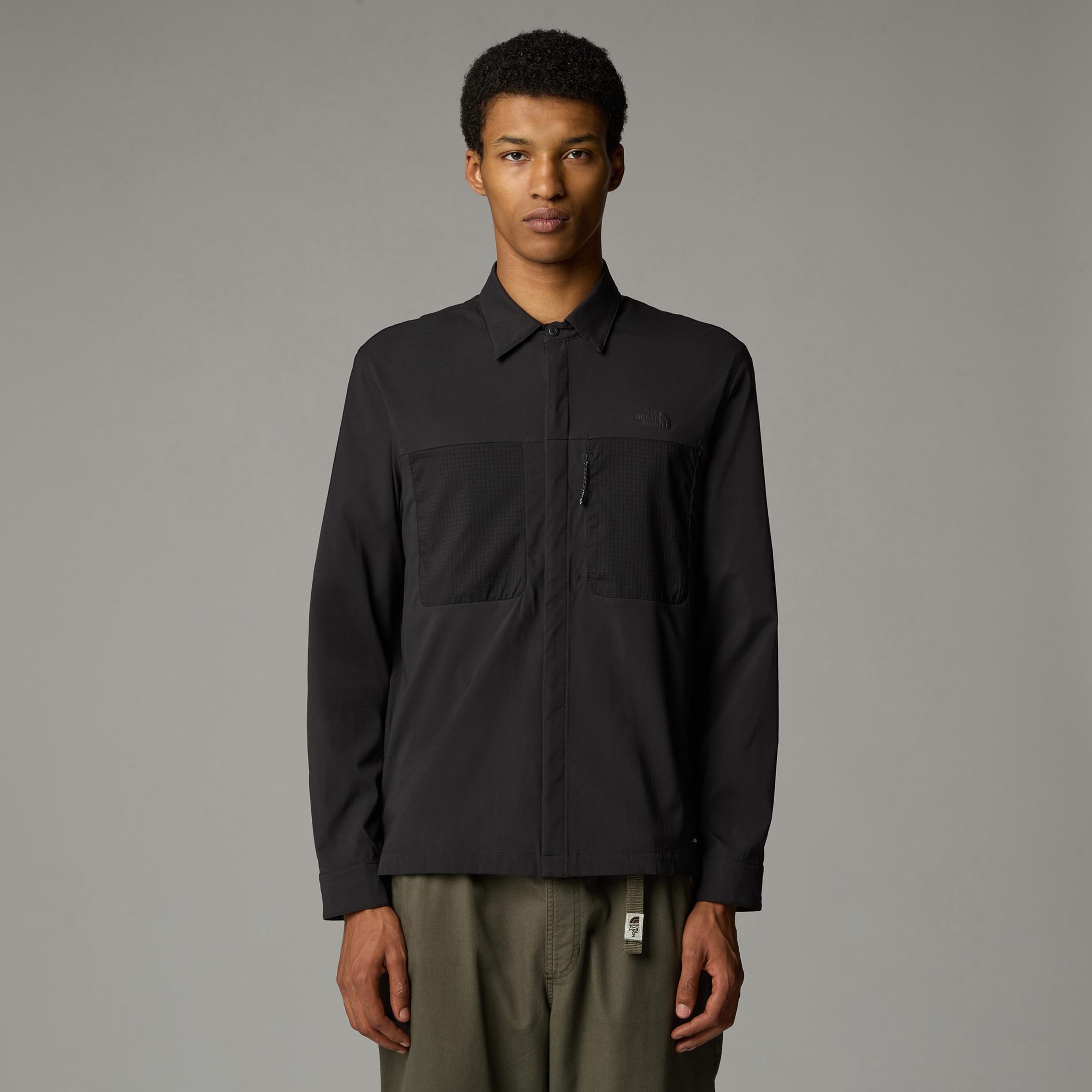 The North Face L/S Lightrange Erkek Siyah Gömlek