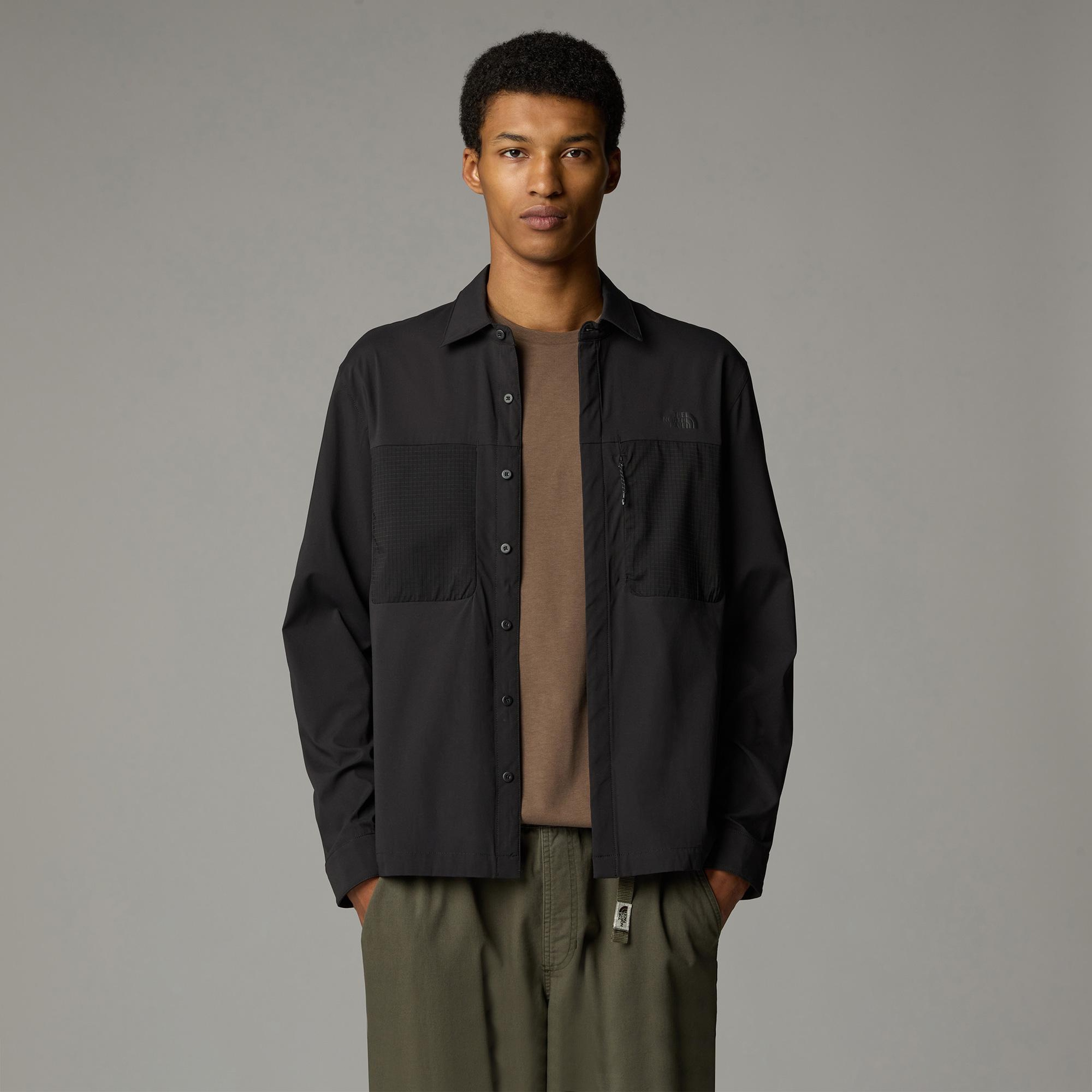 The North Face L/S Lightrange Erkek Siyah Gömlek