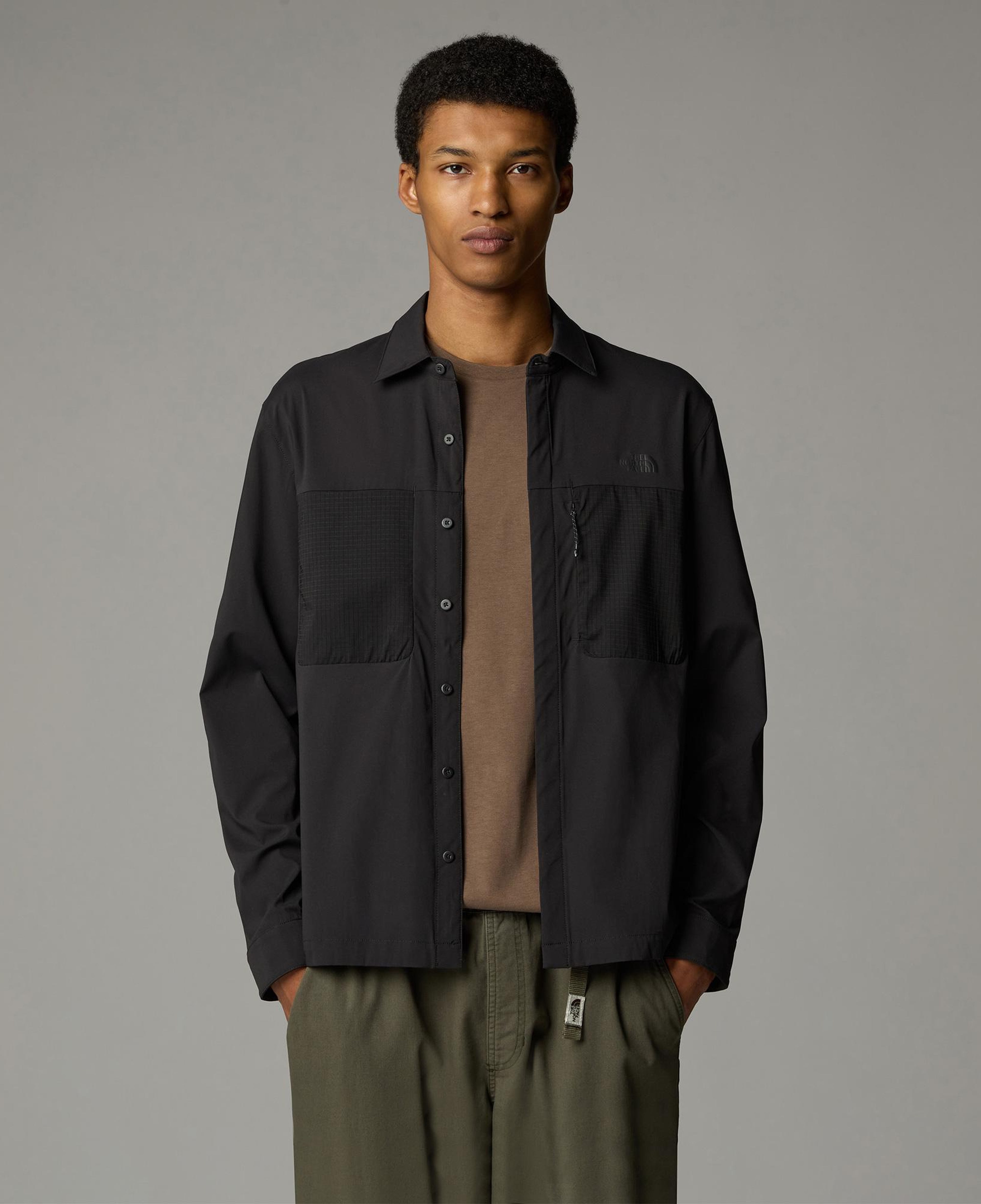 The North Face L/S Lightrange Erkek Siyah Gömlek