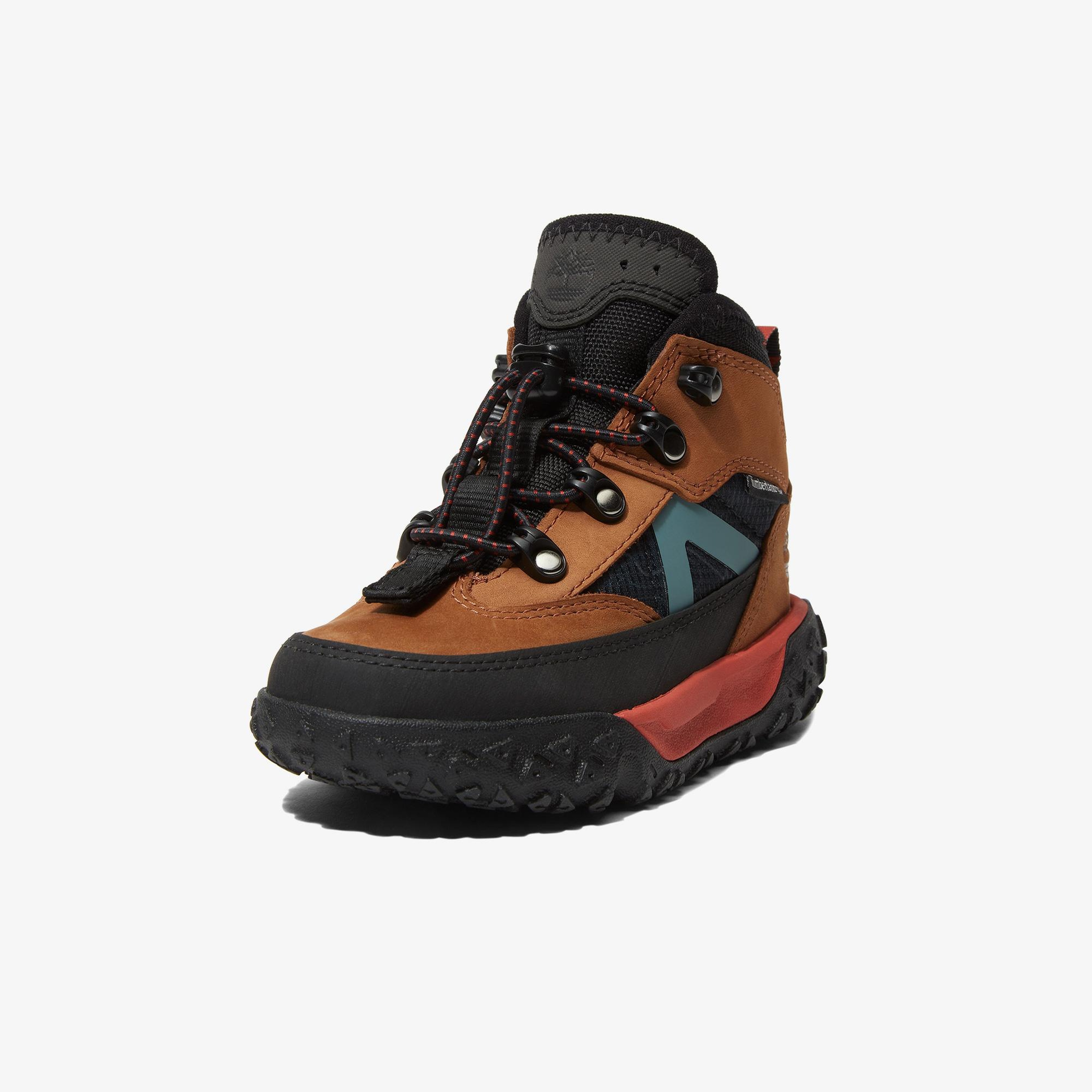 Timberland Mid Lace Up Waterproof Bebek Kahverengi Bot