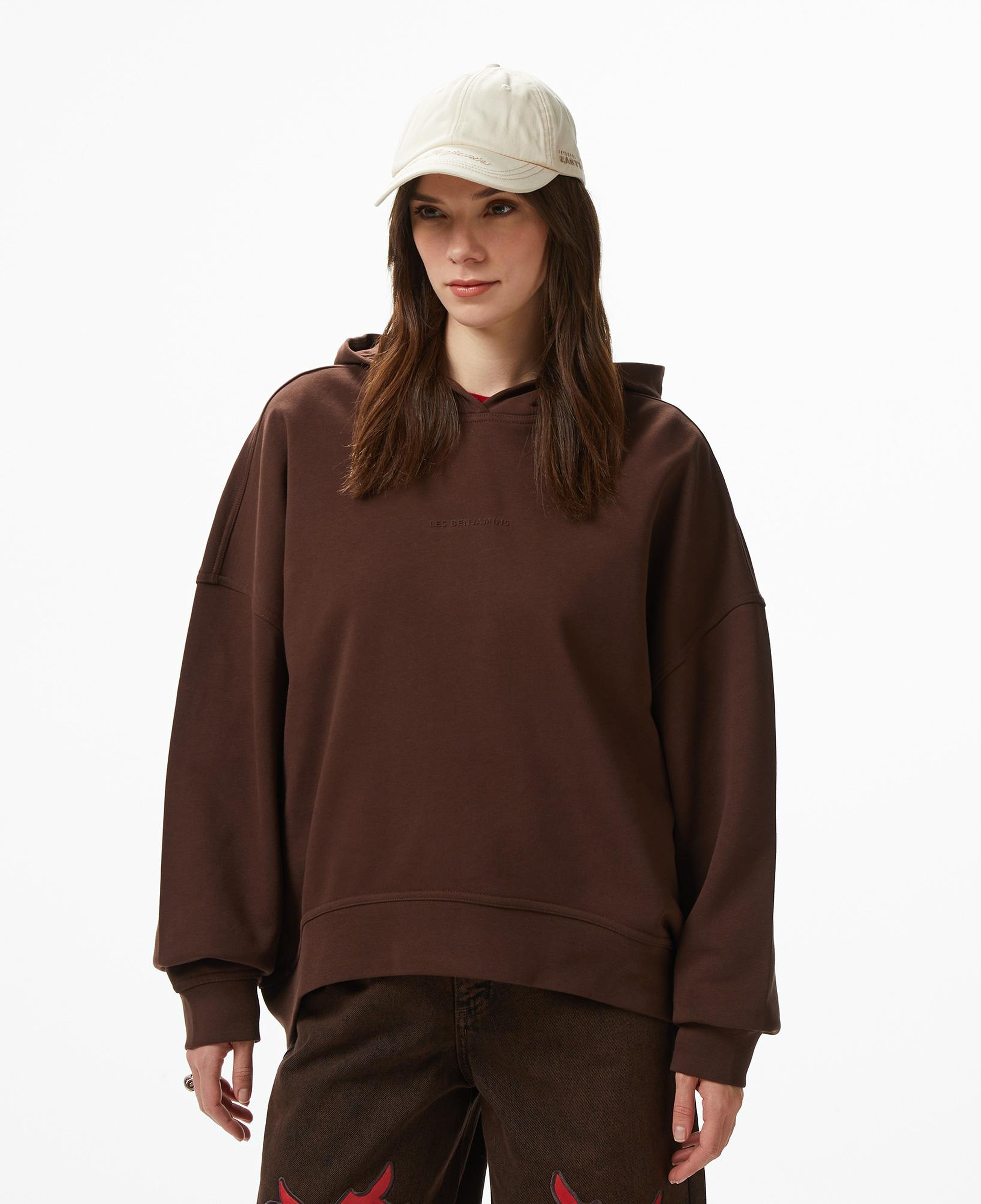 Les Benjamins Regular Fit Kadın Kahverengi Sweatshirt
