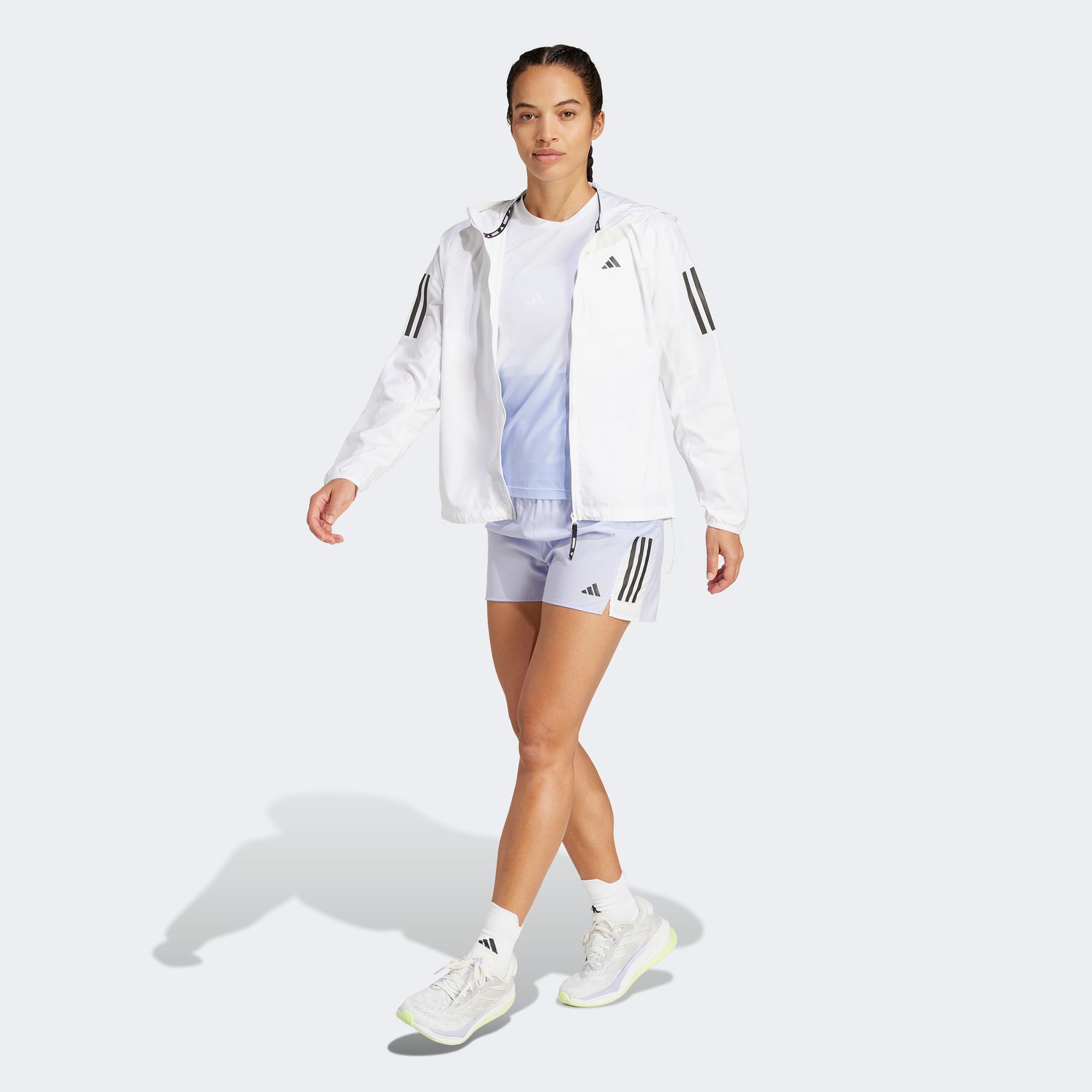 adidas Own The Run Climacool Colorblock Kadın Mor Koşu Şortu