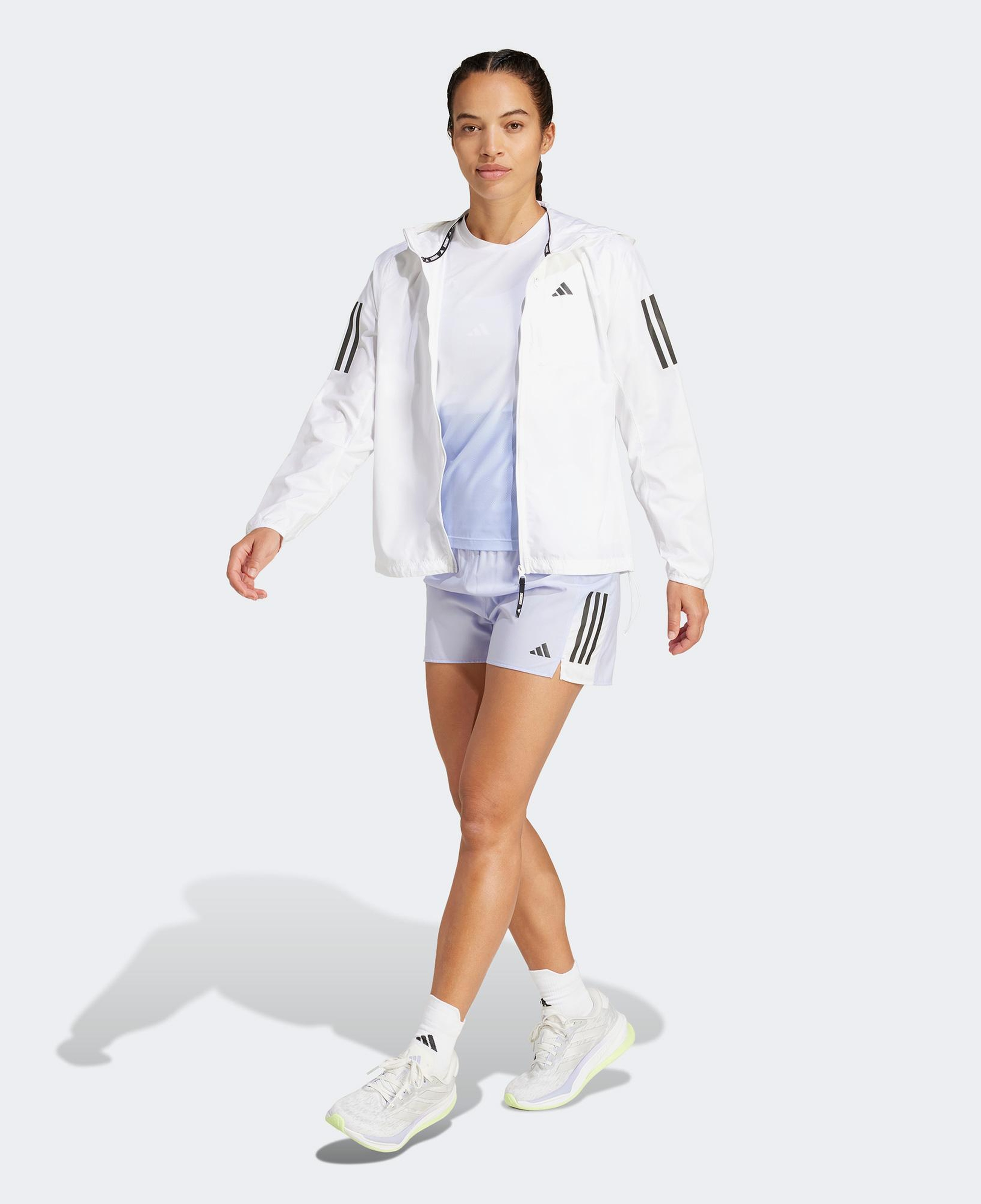 adidas Own The Run Climacool Colorblock Kadın Mor Koşu Şortu