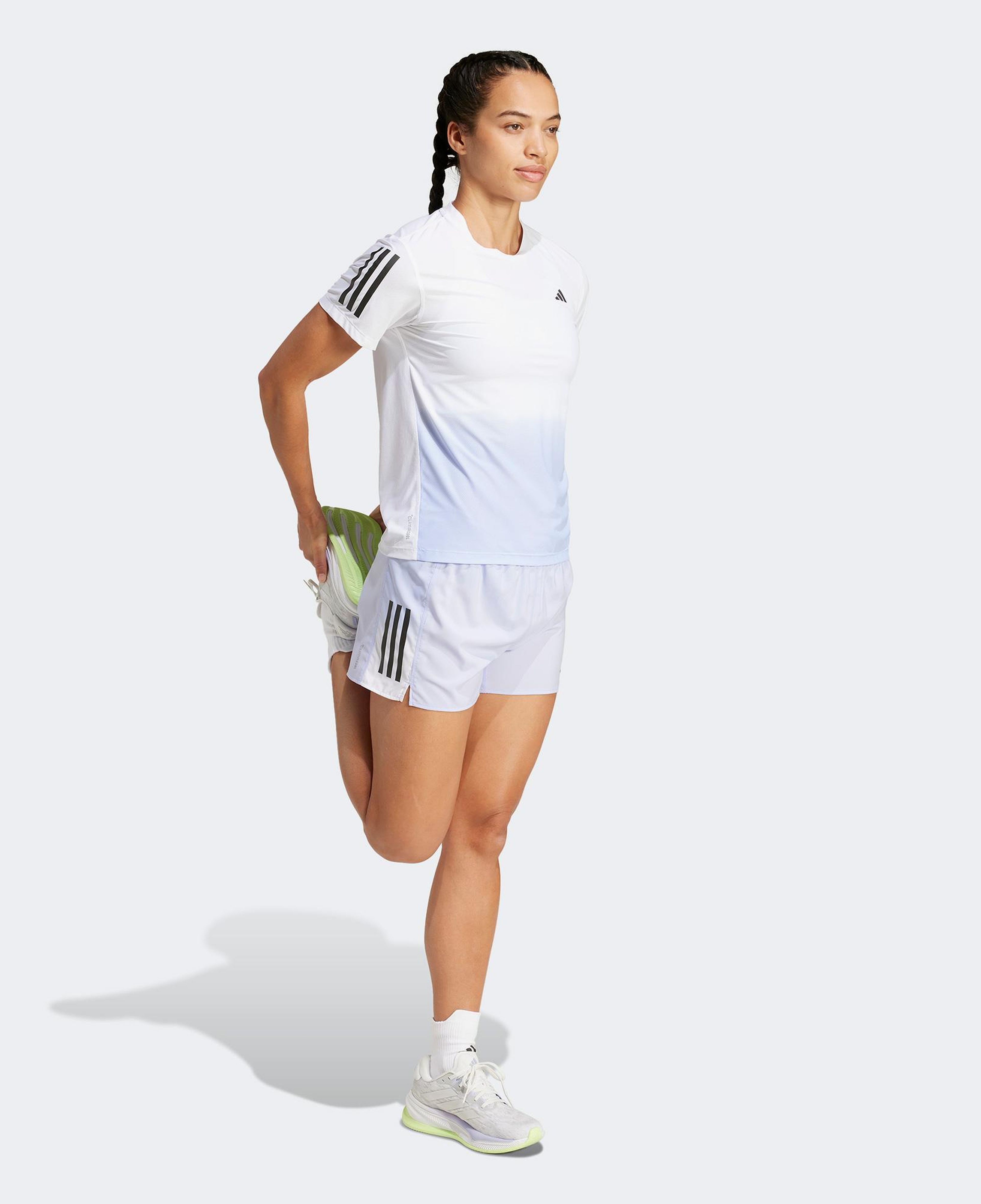 adidas Own The Run Climacool Colorblock Kadın Mor Koşu Şortu