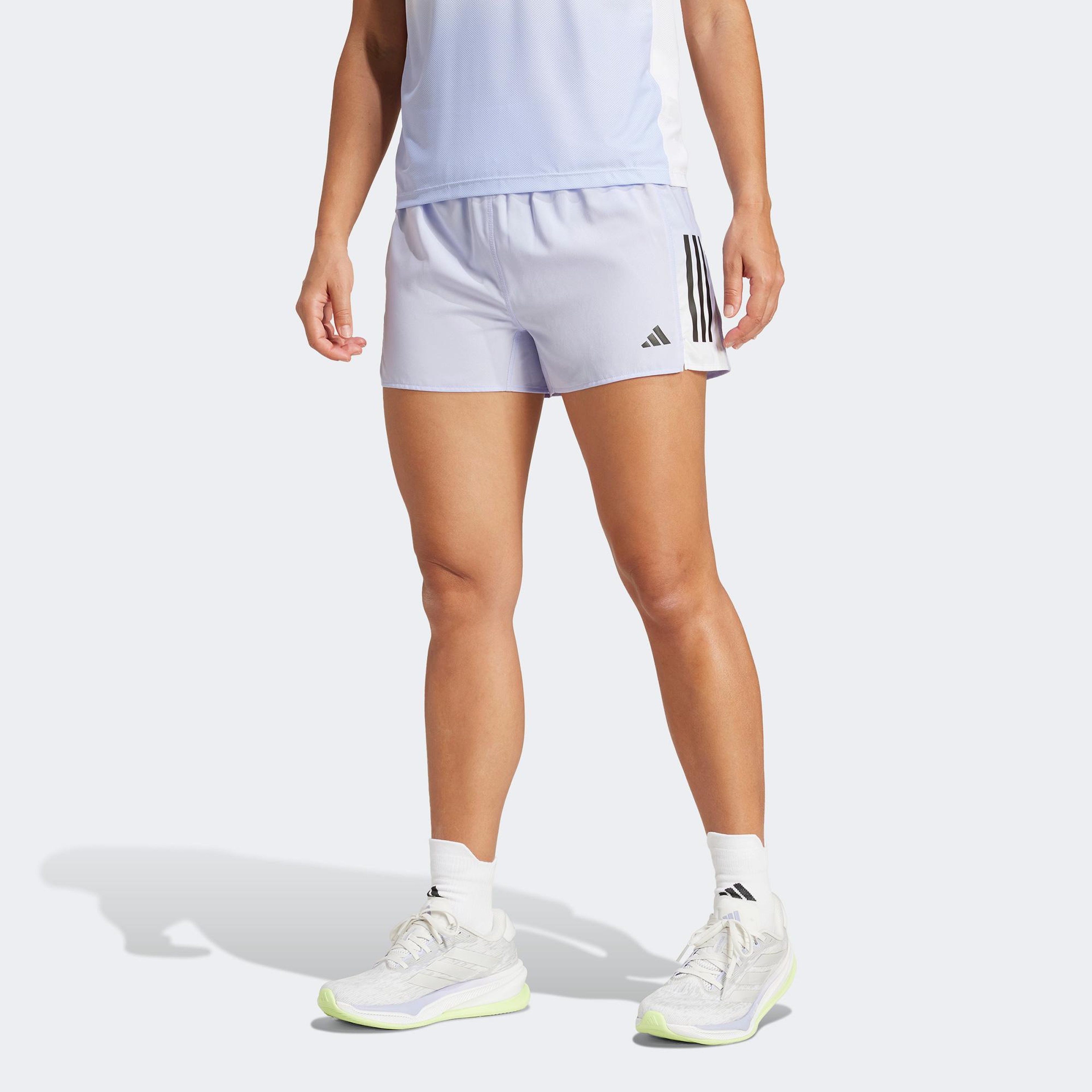 adidas Own The Run Climacool Colorblock Kadın Mor Koşu Şortu