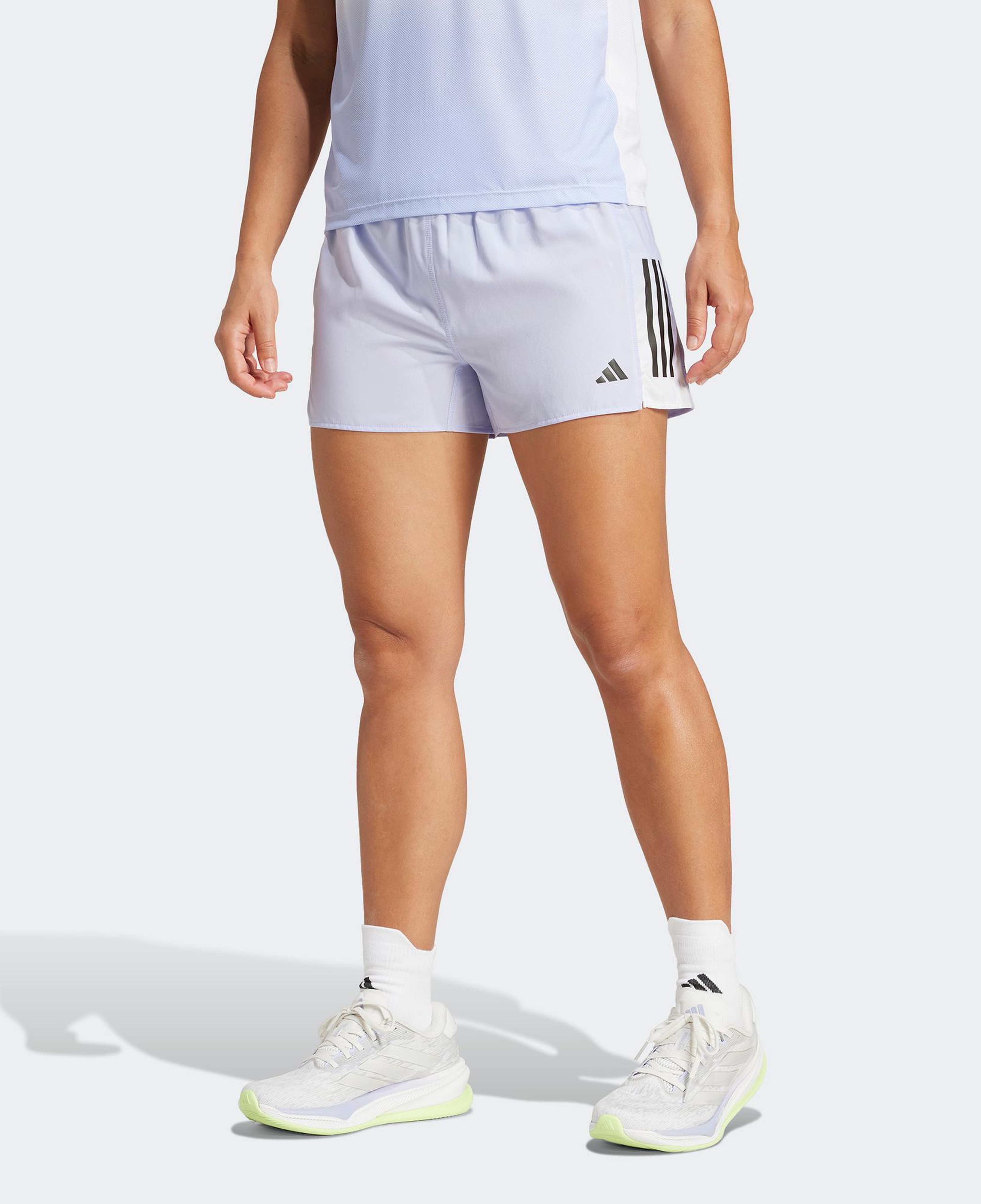 adidas Own The Run Climacool Colorblock Kadın Mor Koşu Şortu