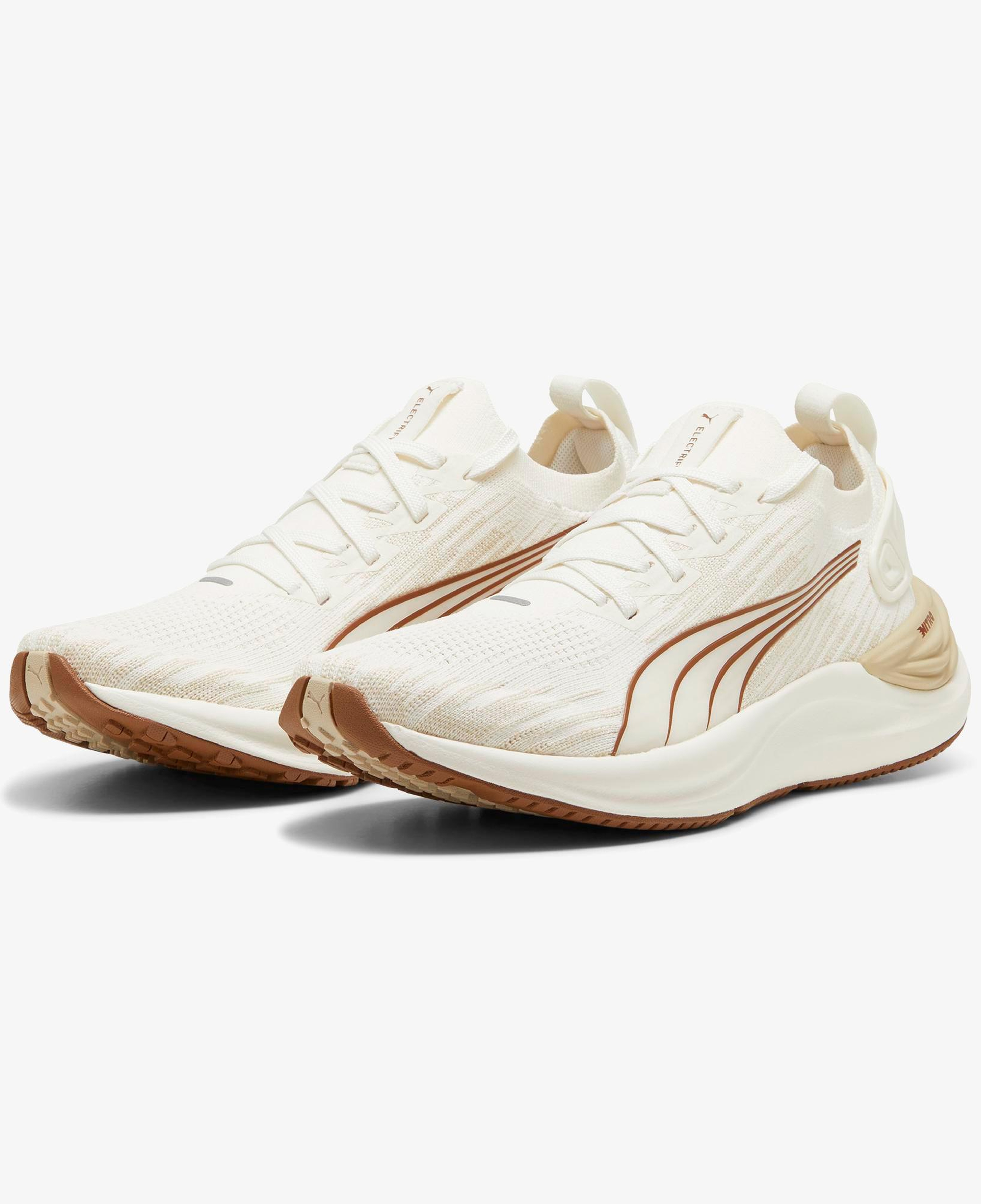 Puma Electrify Nitro 3 Knit Wn Kadın Krem Koşu Ayakkabısı