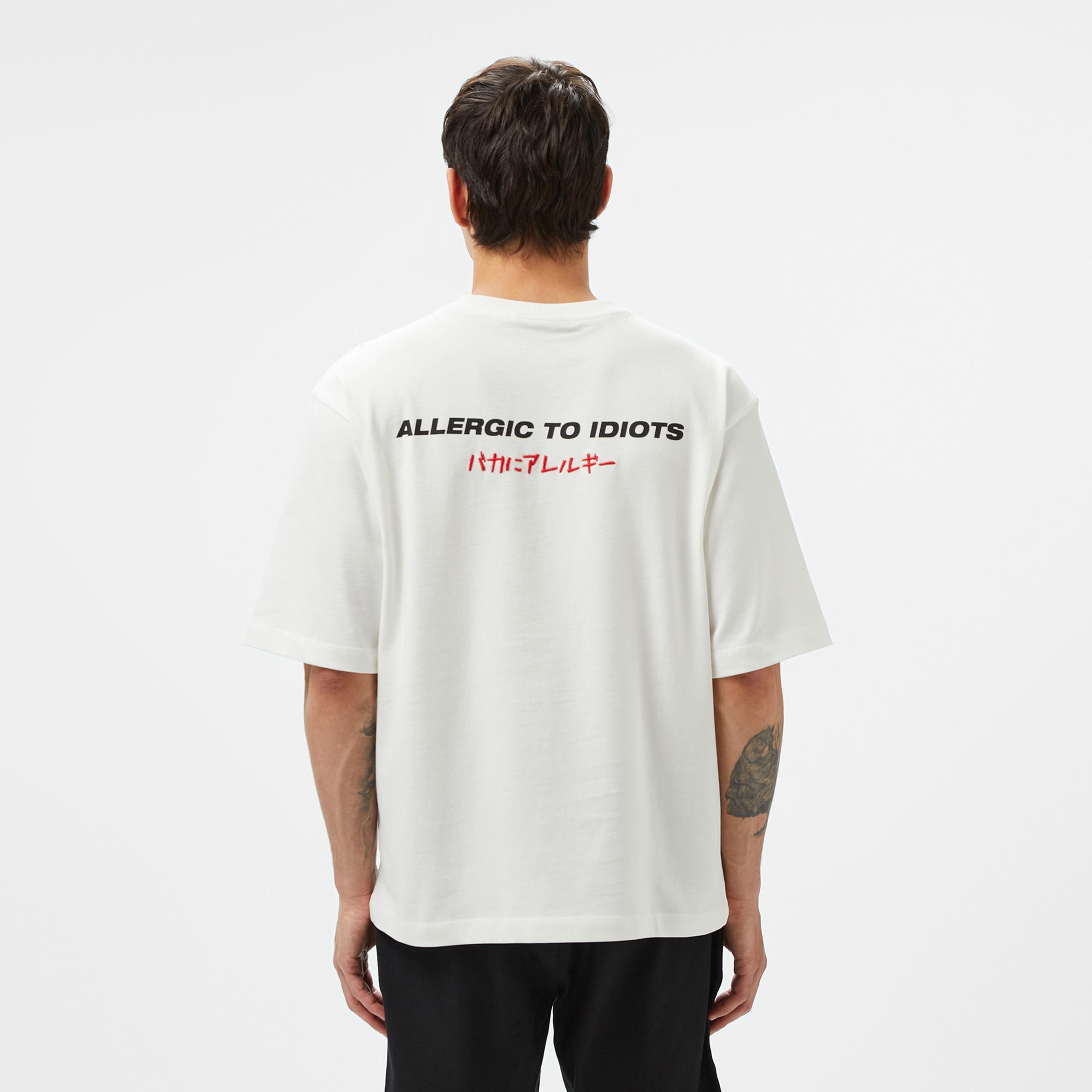 UNITED4 Erkek Beyaz T-Shirt