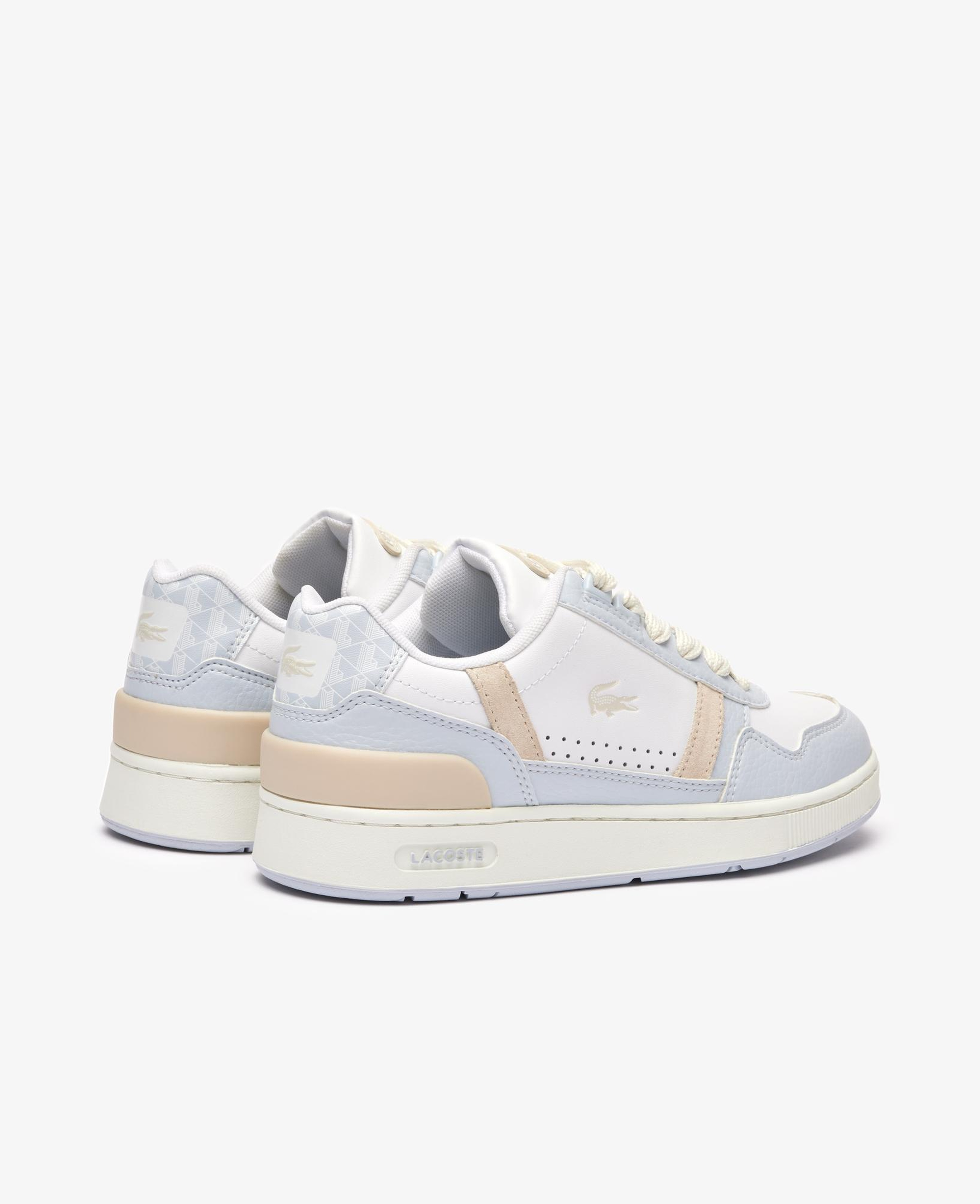 Lacoste T-Clip Monogram Kadın Beyaz Sneaker