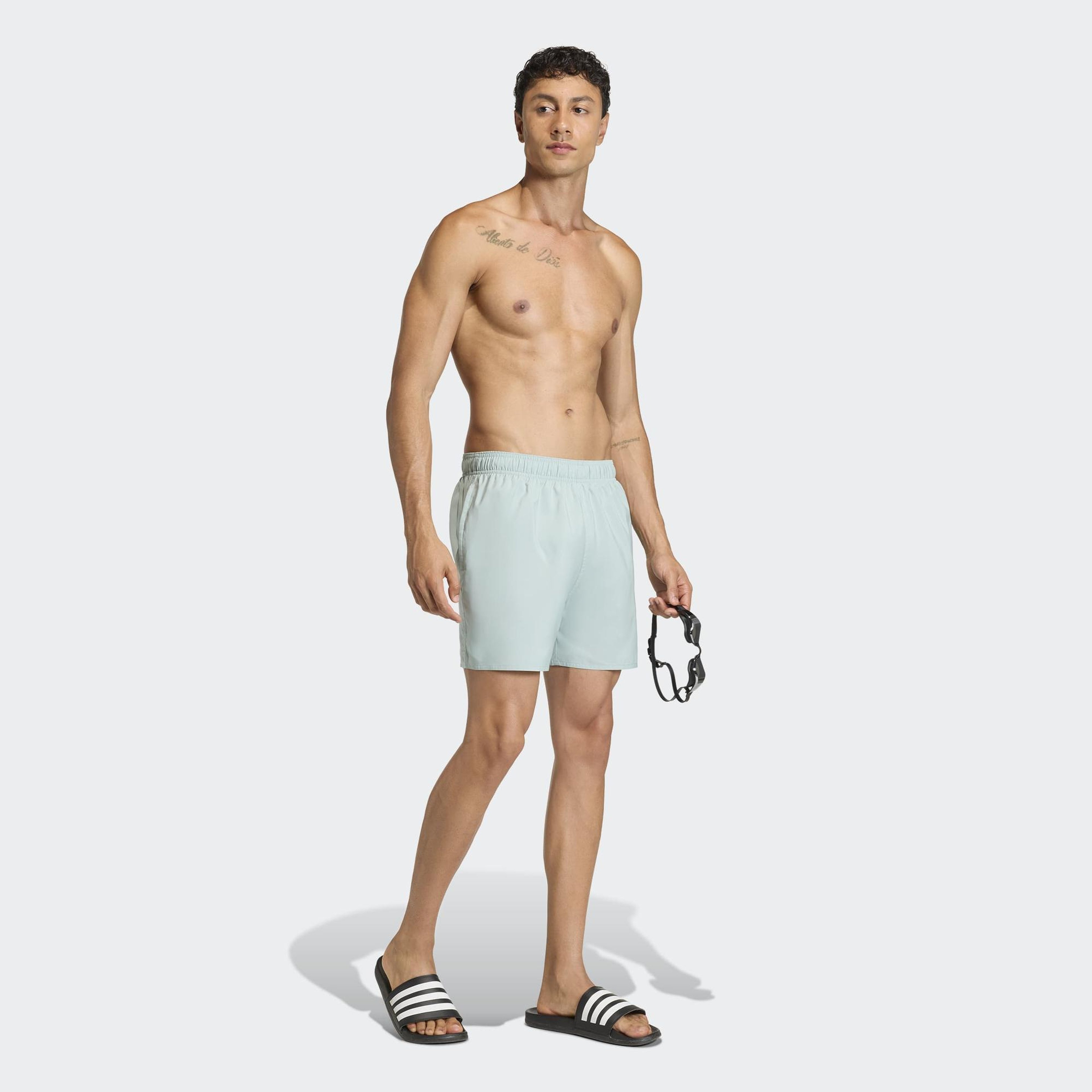 adidas Sportswear 5 İnç Erkek Yeşil Deniz Şortu