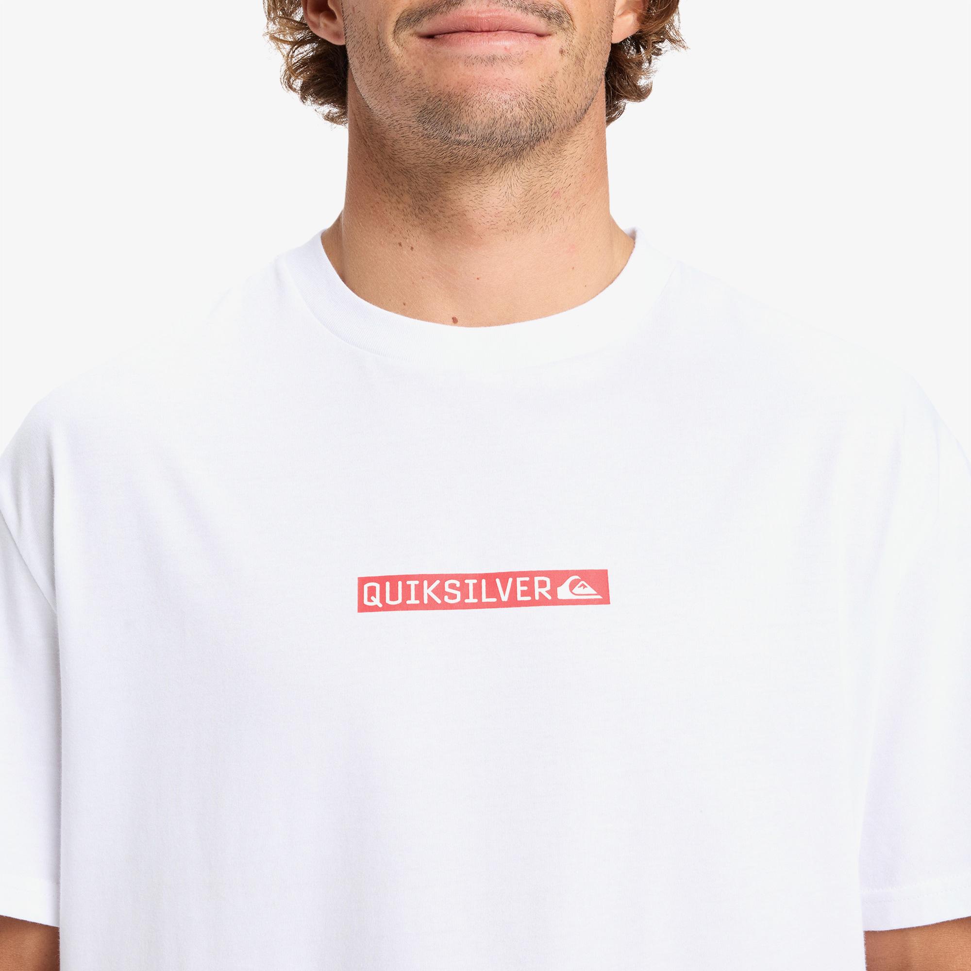 Quiksilver Dna Clicker Erkek Beyaz T-Shirt
