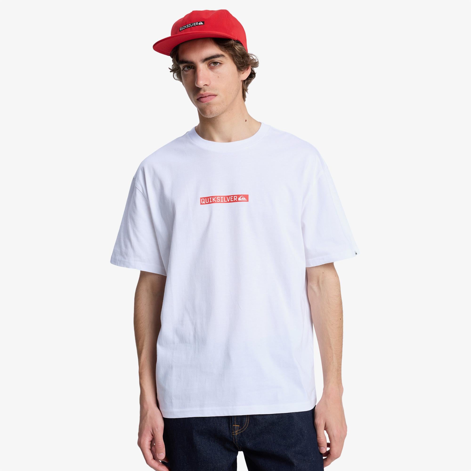 Quiksilver Dna Clicker Erkek Beyaz T-Shirt