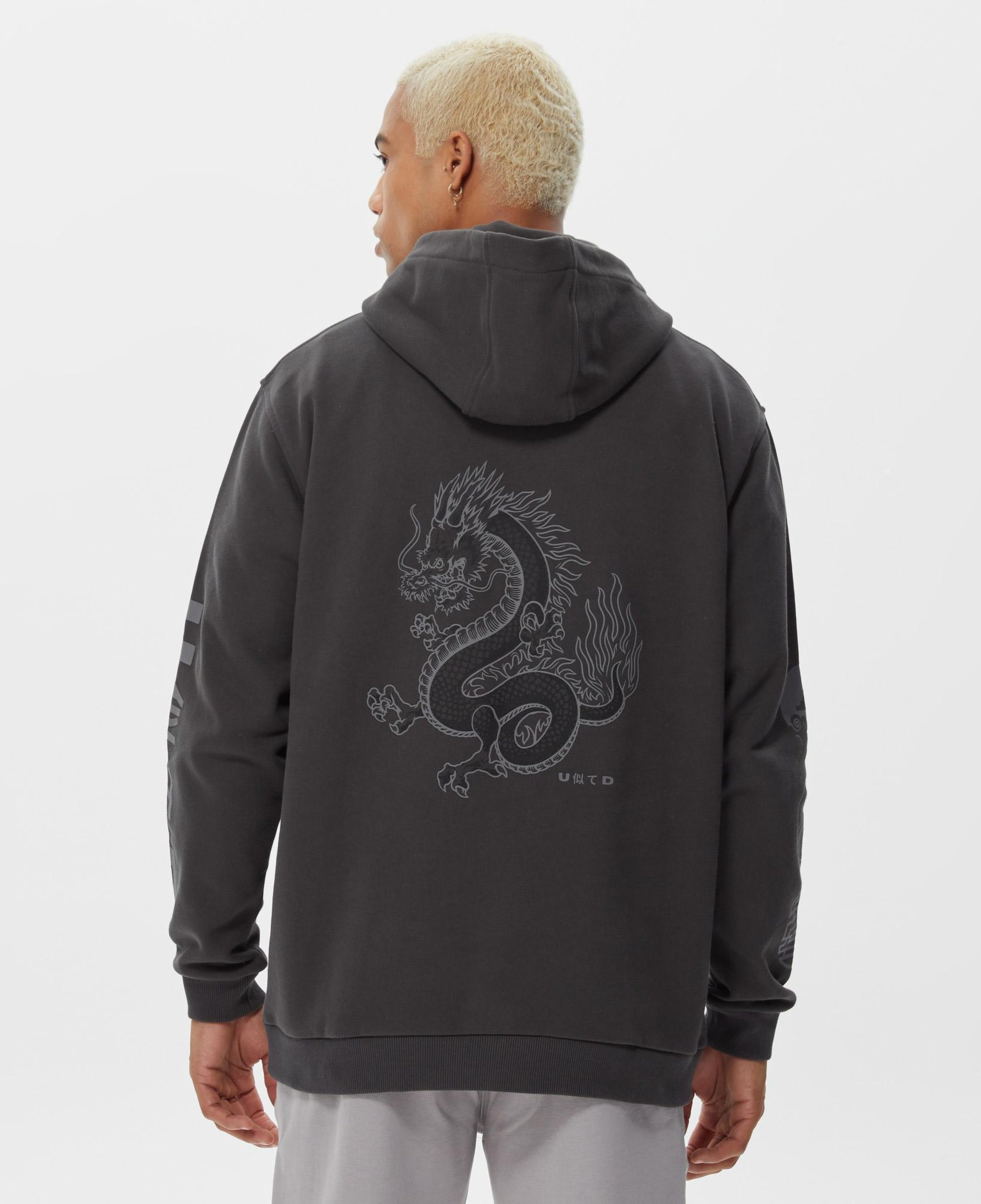 UNITED4 Classic Erkek Gri Hoodie