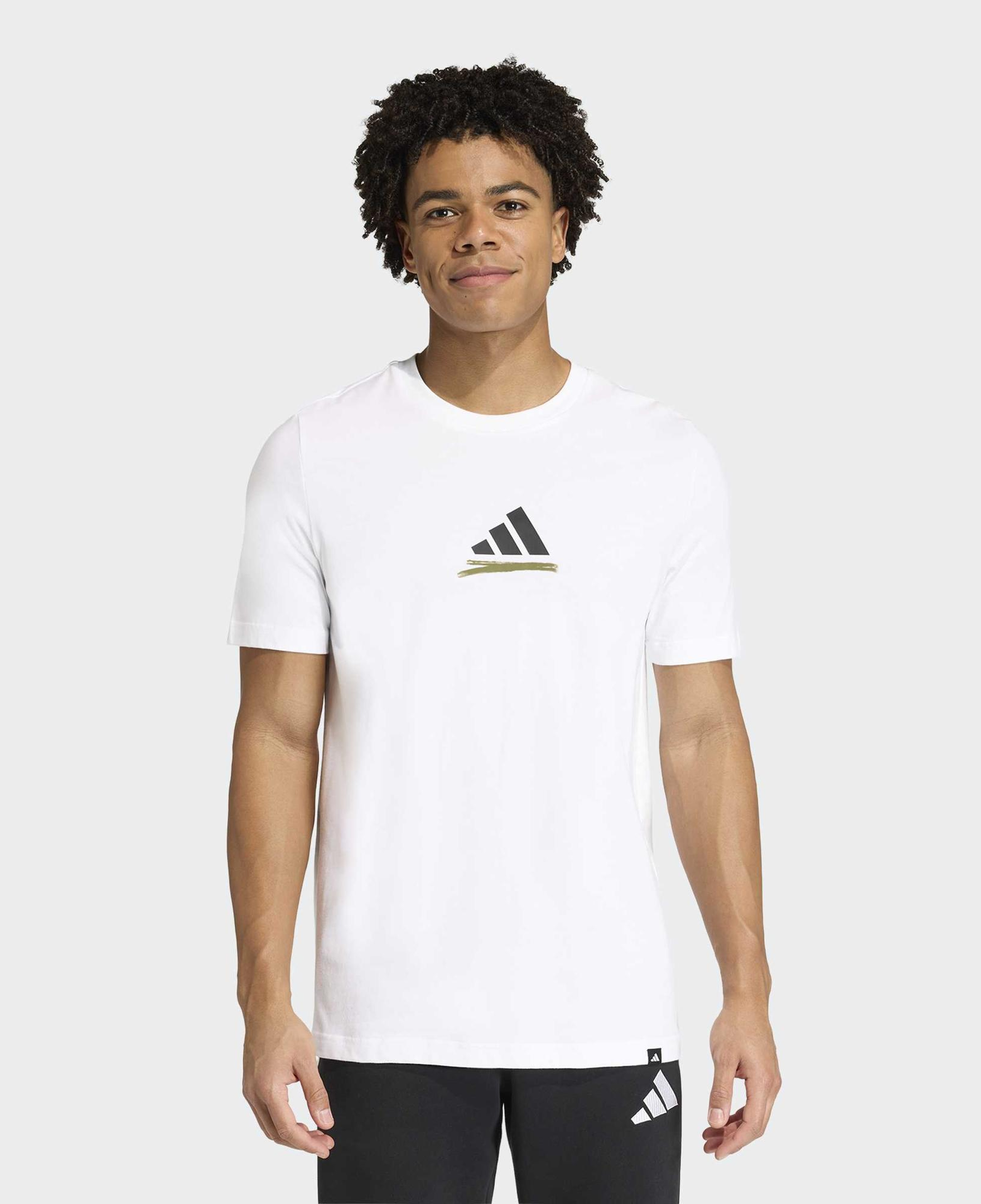 adidas Almanya Telstar Grafik Erkek Beyaz T-Shirt