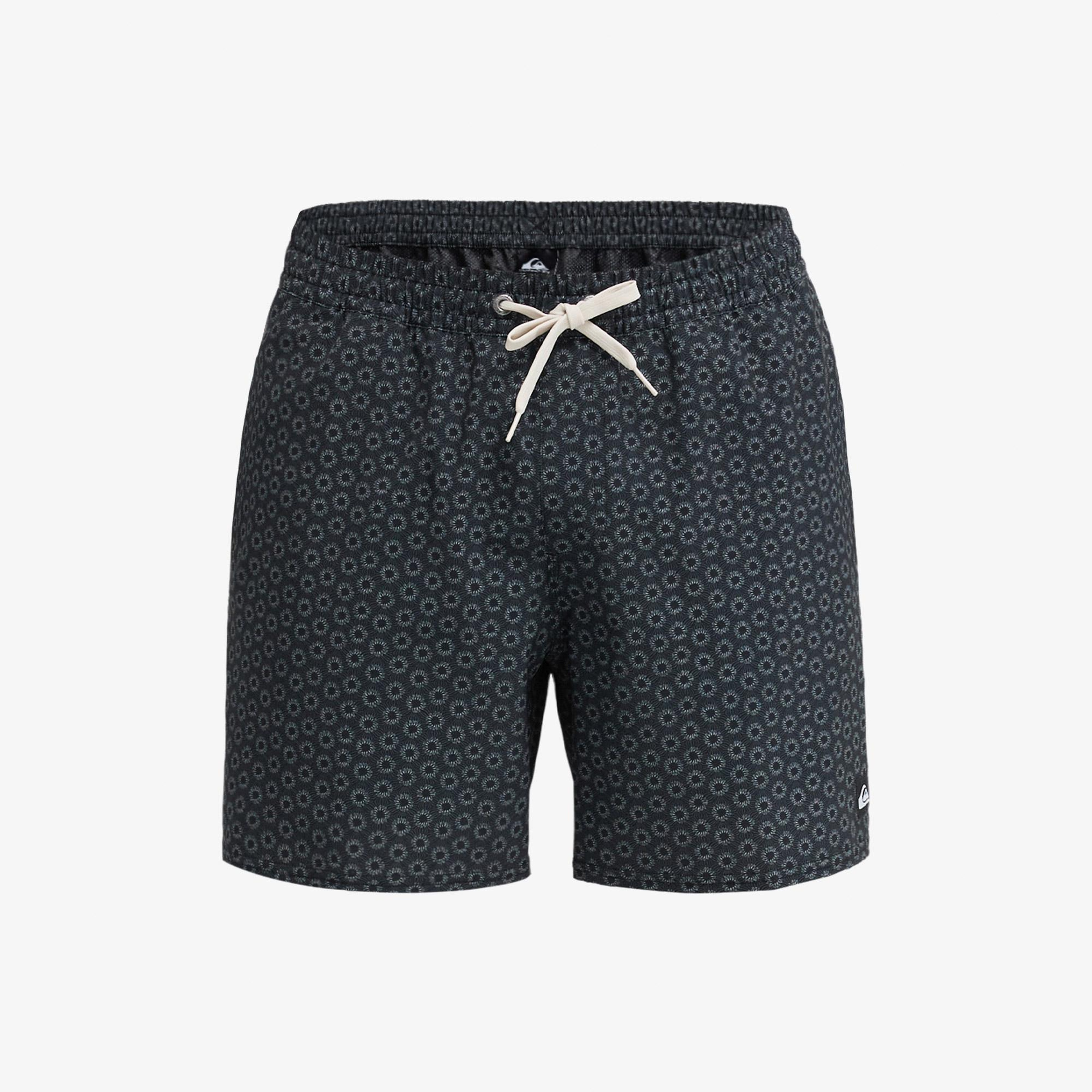 Quiksilver Stretch Printed Erkek Siyah Deniz Şortu