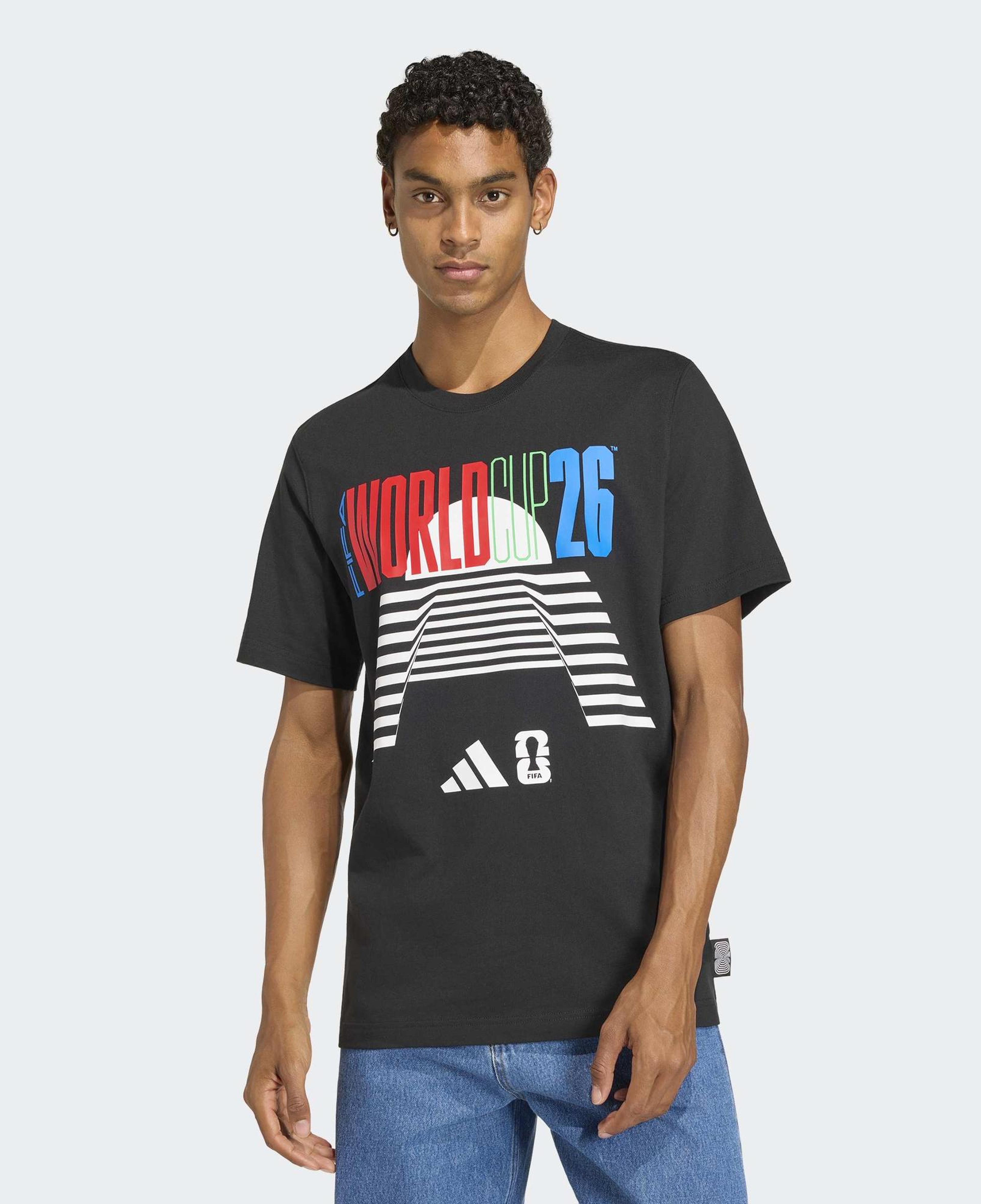 adidas World Cup Tour Erkek Siyah T-Shirt