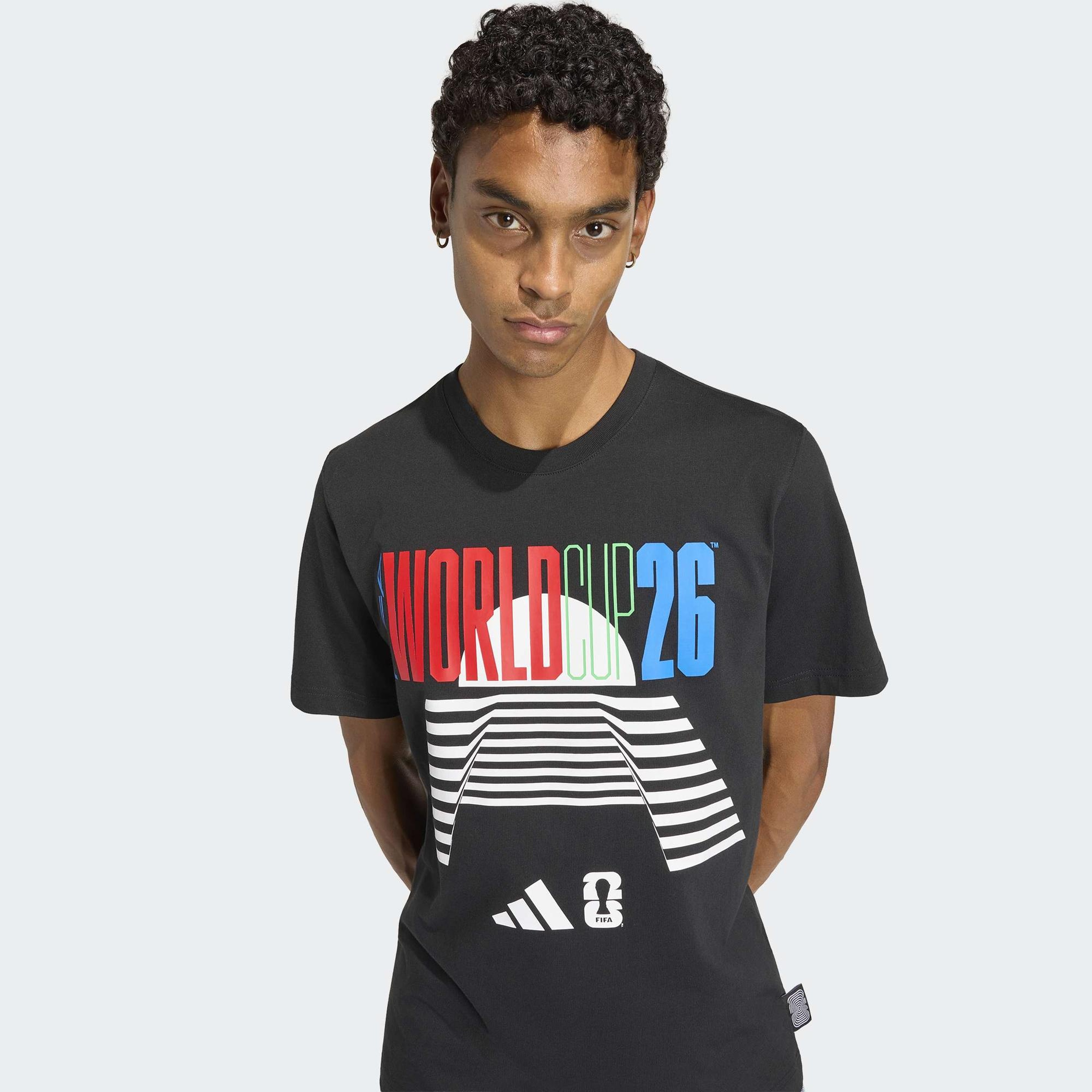 adidas World Cup Tour Erkek Siyah T-Shirt
