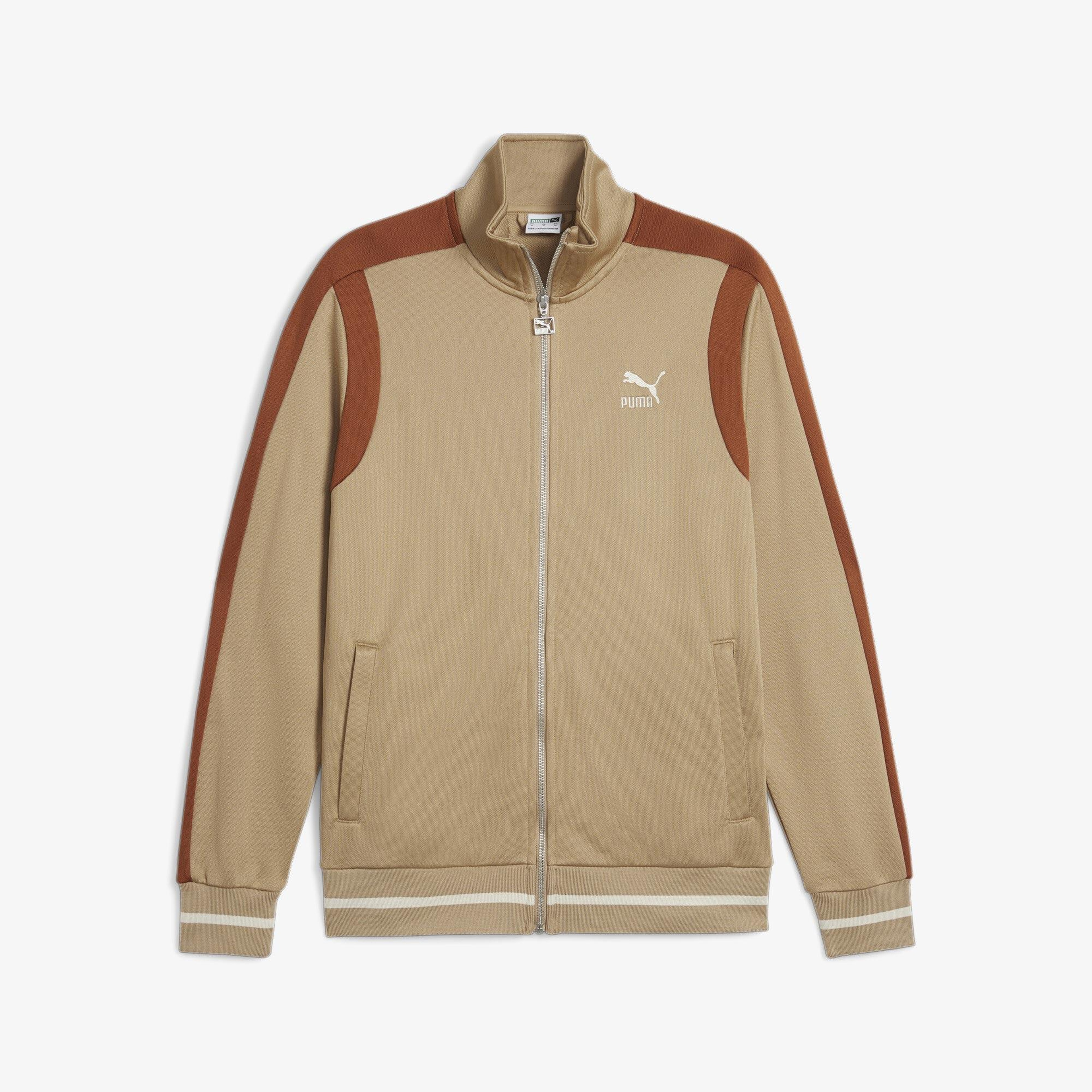Puma T7 Track Erkek Bej Eşofman Üstü