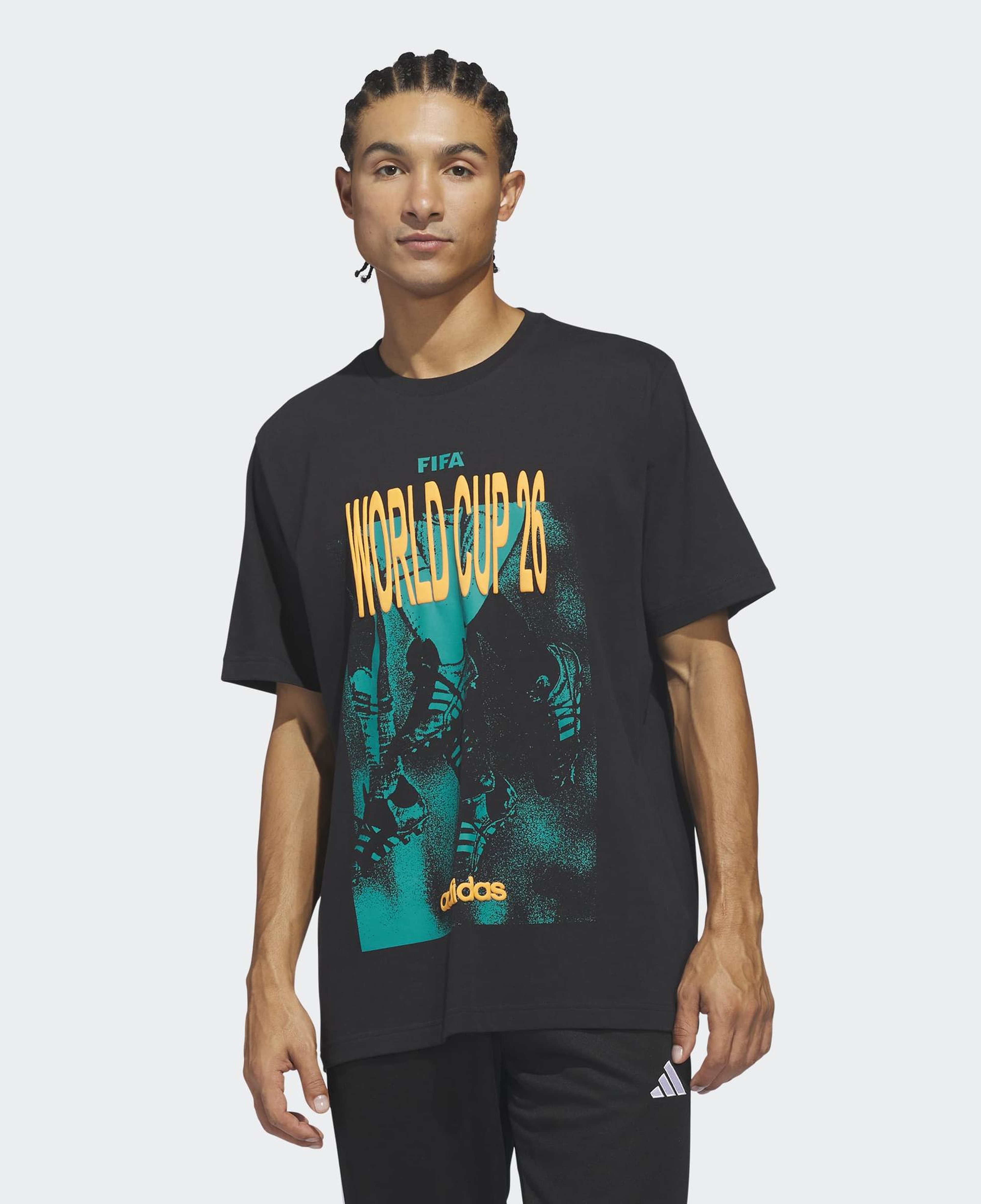 adidas 2026 FIFA Dünya Kupası Erkek Siyah T-Shirt