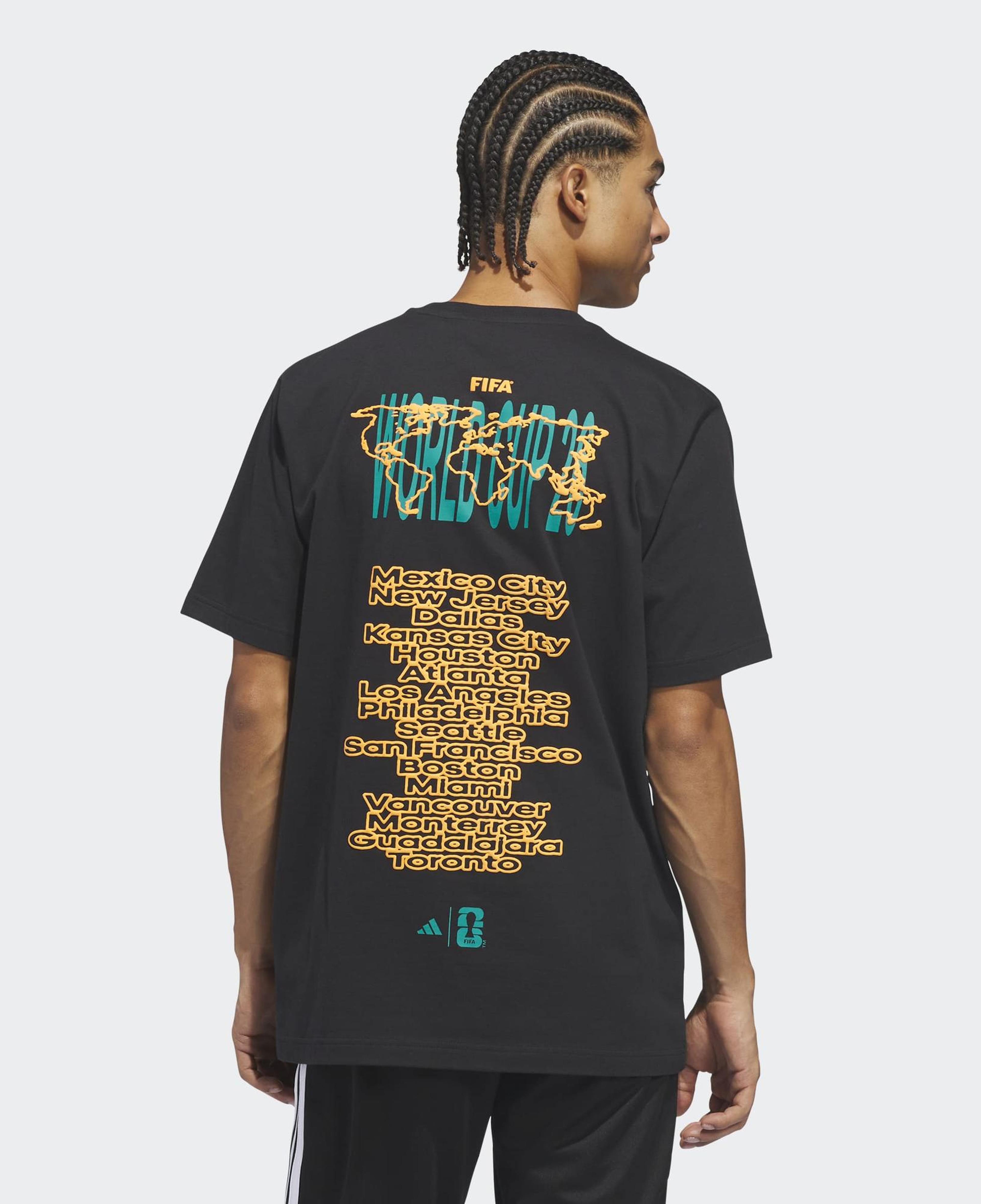 adidas 2026 FIFA Dünya Kupası Erkek Siyah T-Shirt