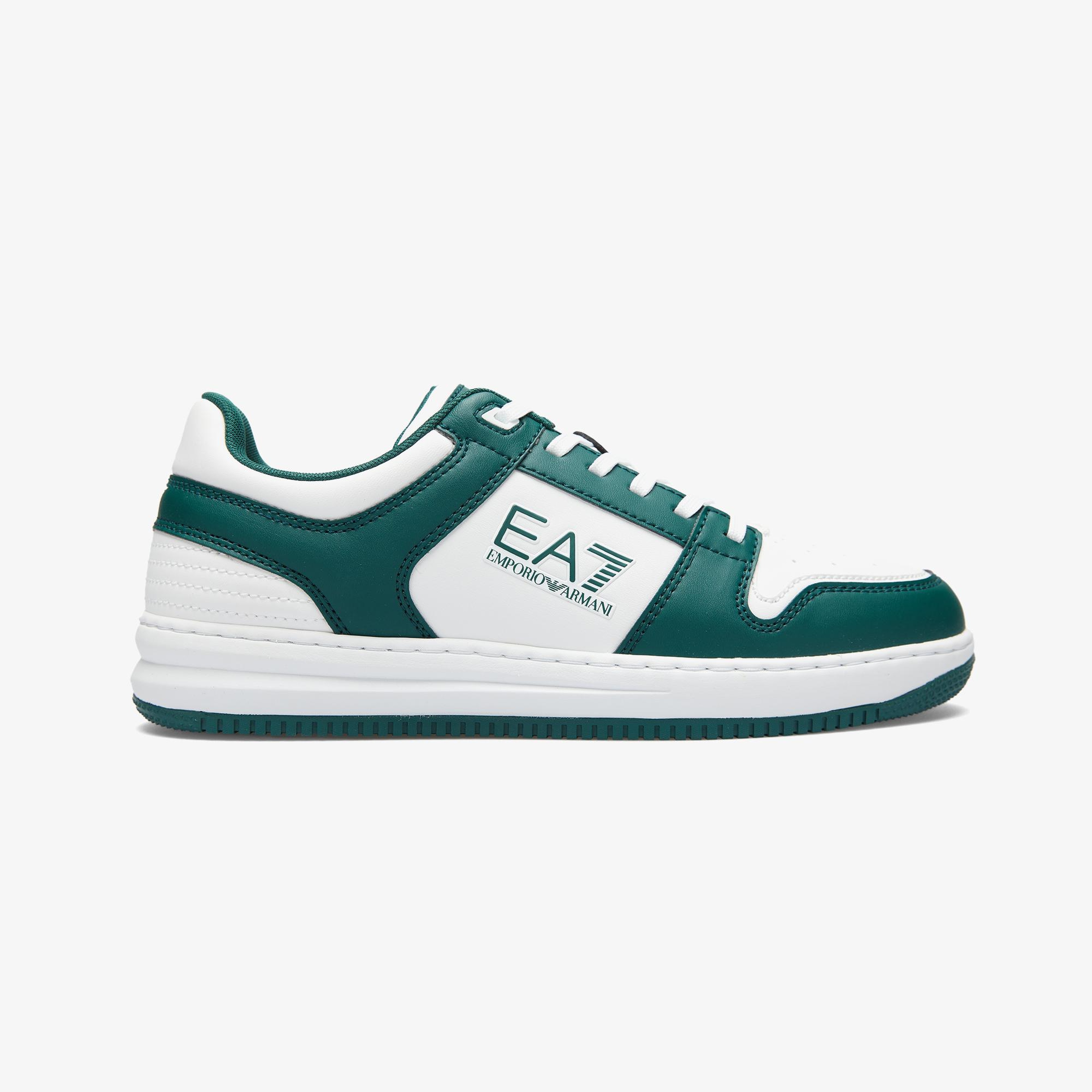 Emporio Armani Erkek Beyaz/Yeşil Sneaker