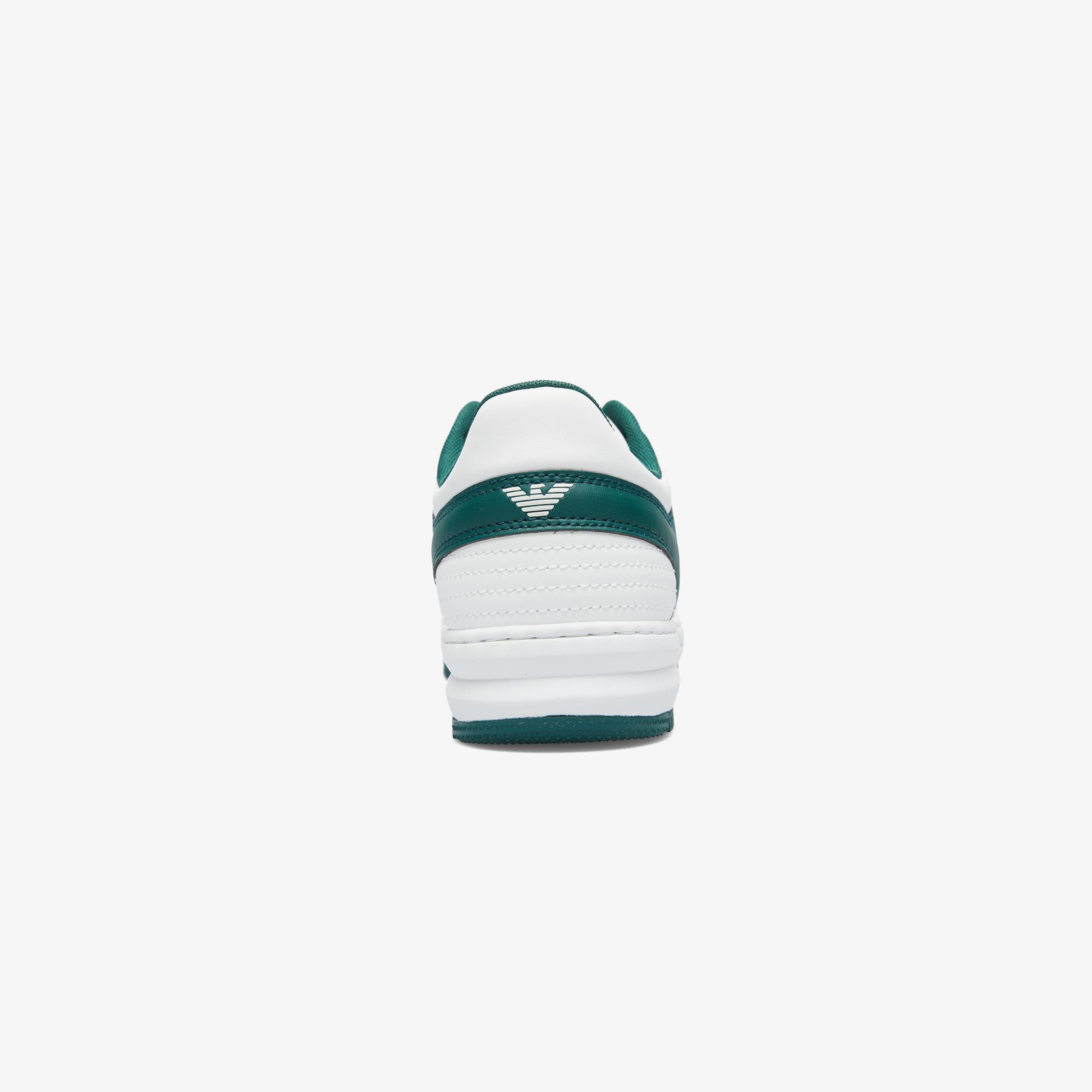Emporio Armani Erkek Beyaz/Yeşil Sneaker