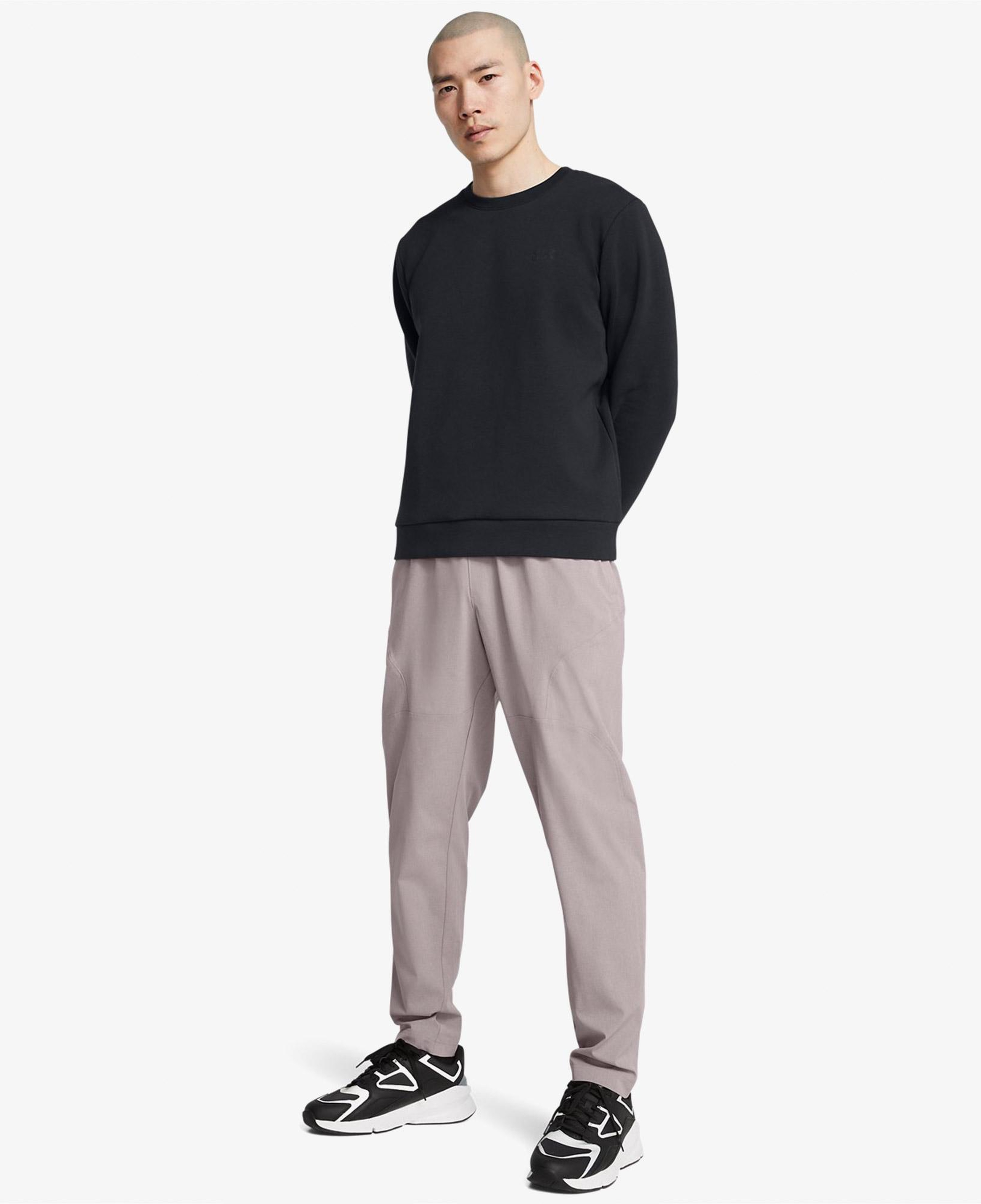 Under Armour Unstoppable Flc Crew Eu Erkek Siyah Sweatshirt