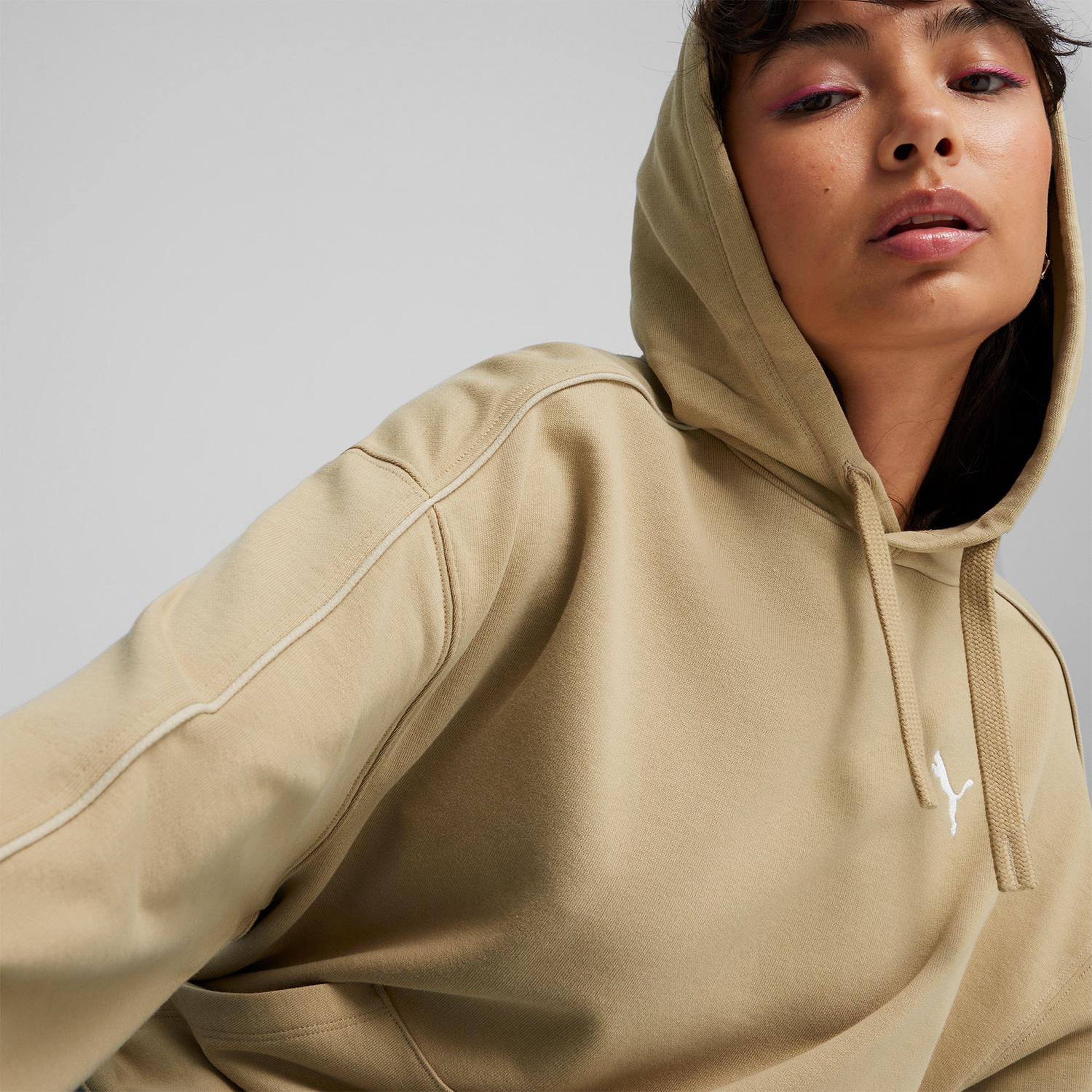 Puma Her Hoodie Tr Kadın Bej Sweat