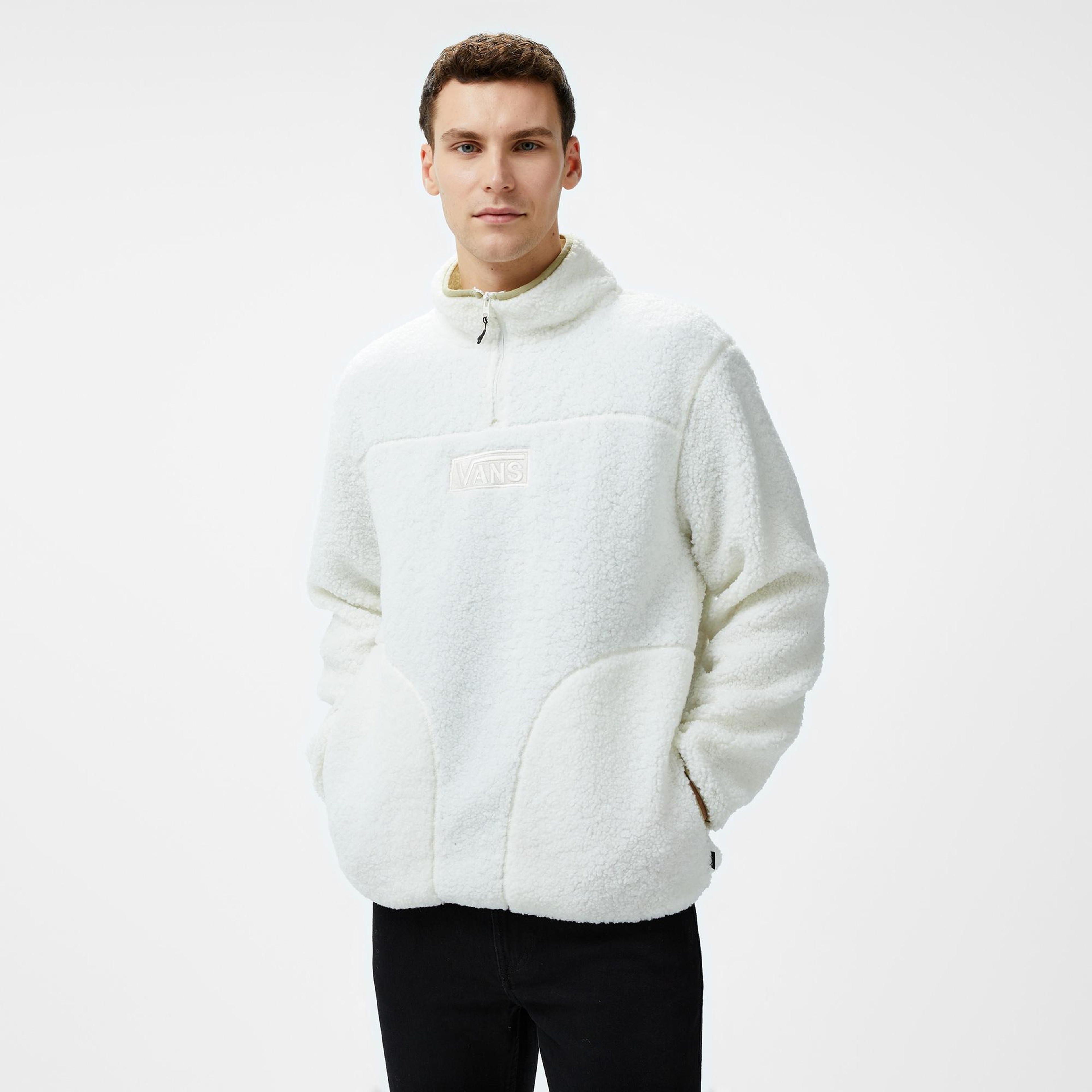 Vans Boxed Sherpa Erkek Beyaz Sweatshirt