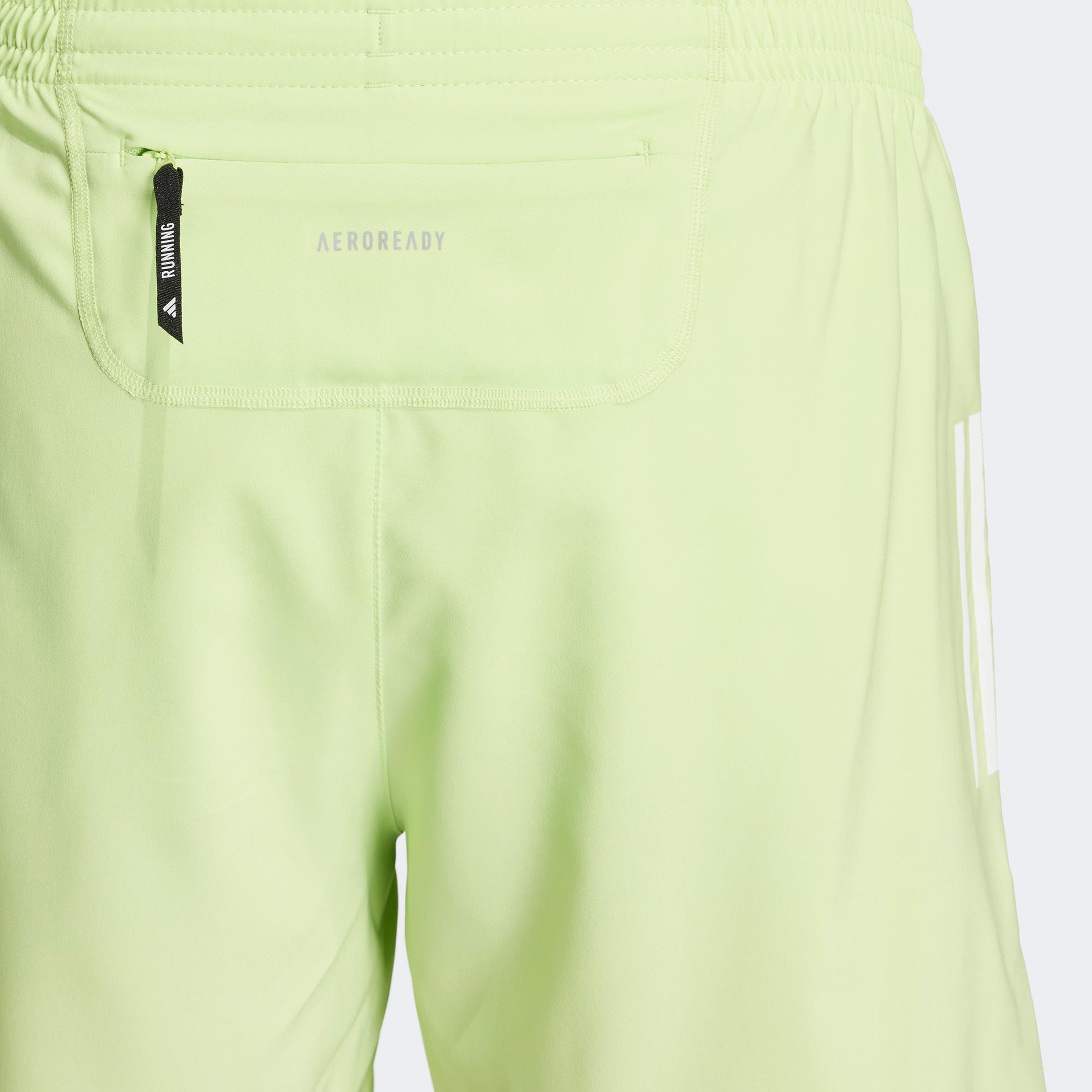 adidas Own The Run Erkek Yeşil Koşu Şortu