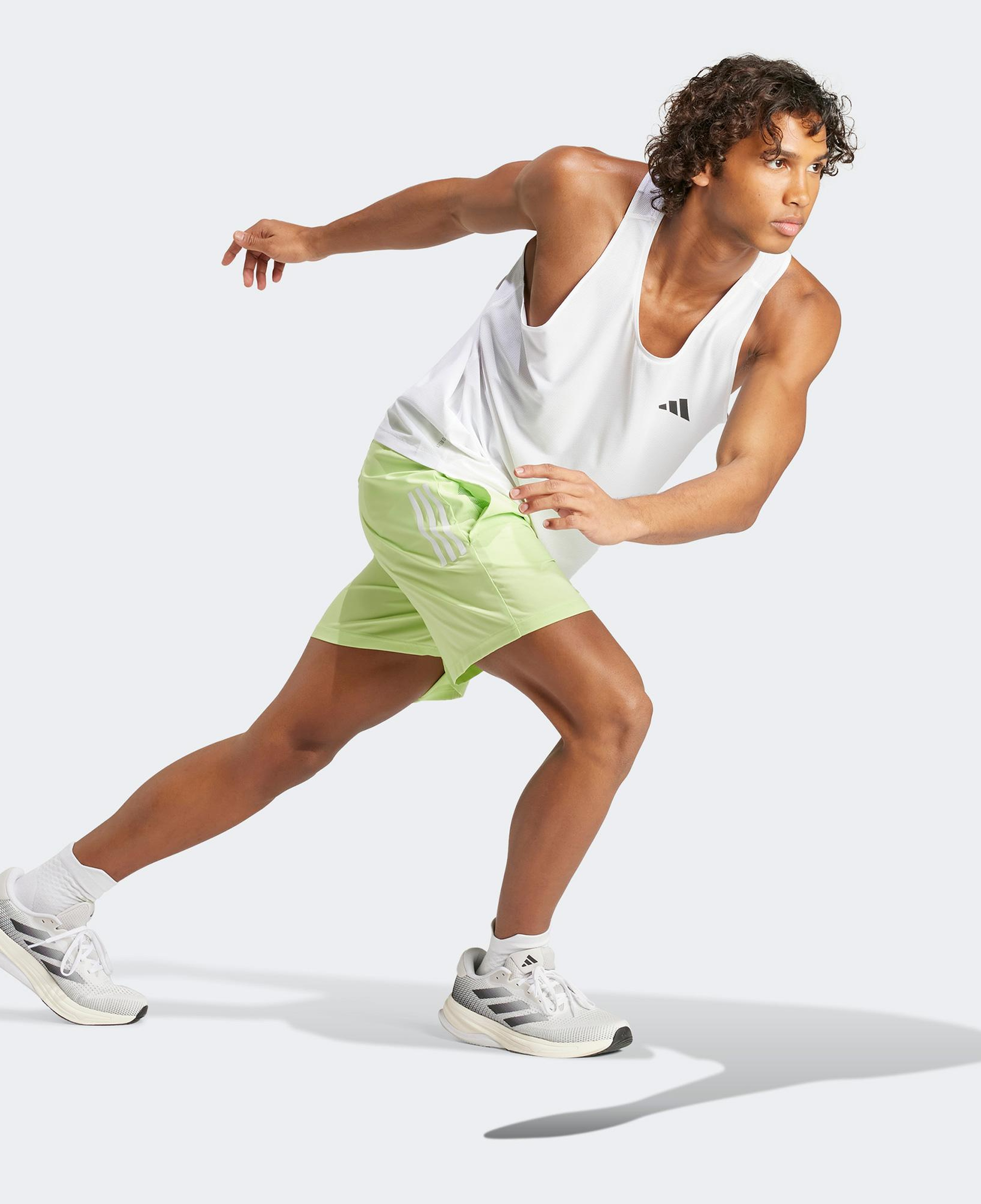 adidas Own The Run Erkek Yeşil Koşu Şortu