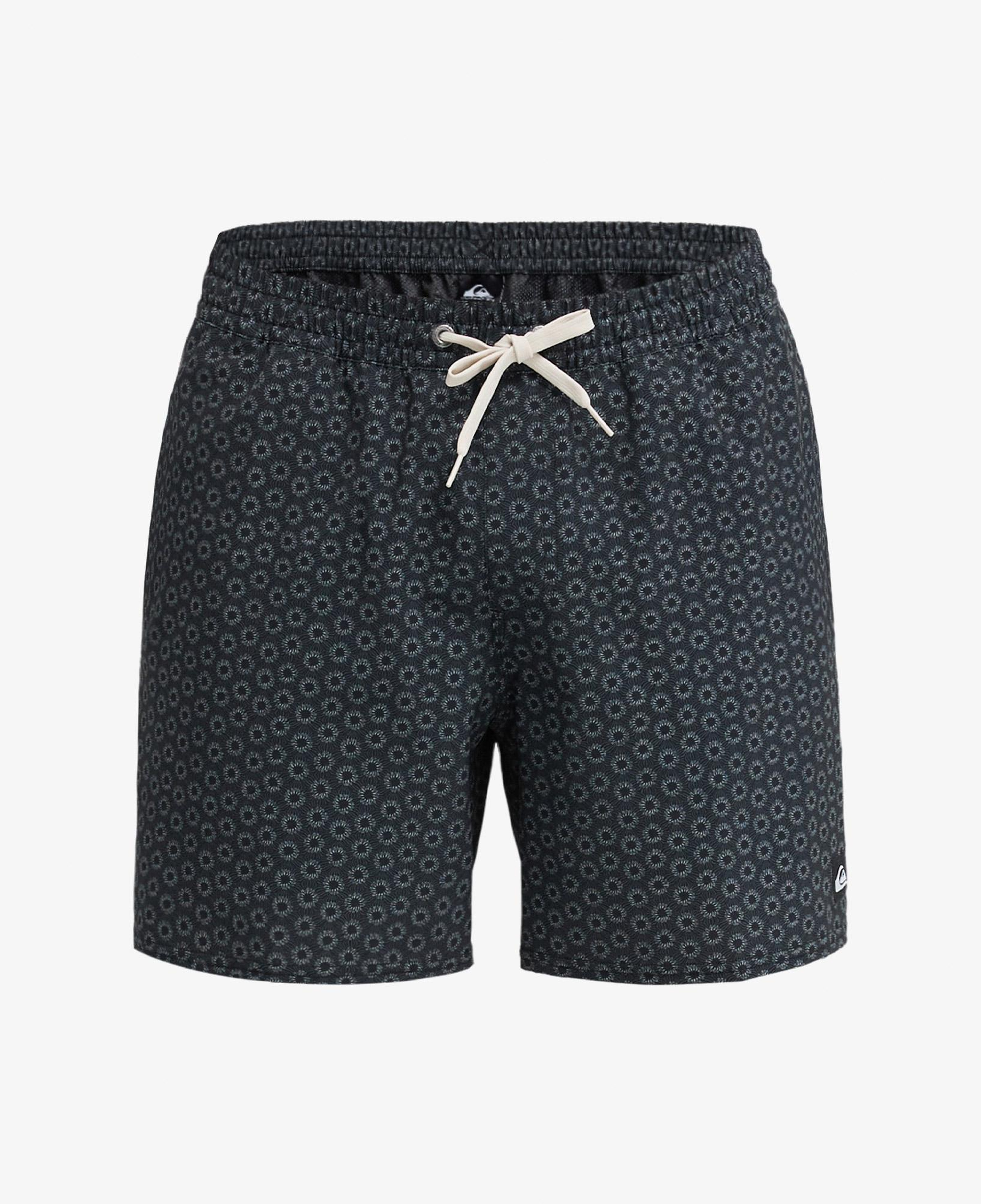 Quiksilver Stretch Printed Erkek Siyah Deniz Şortu