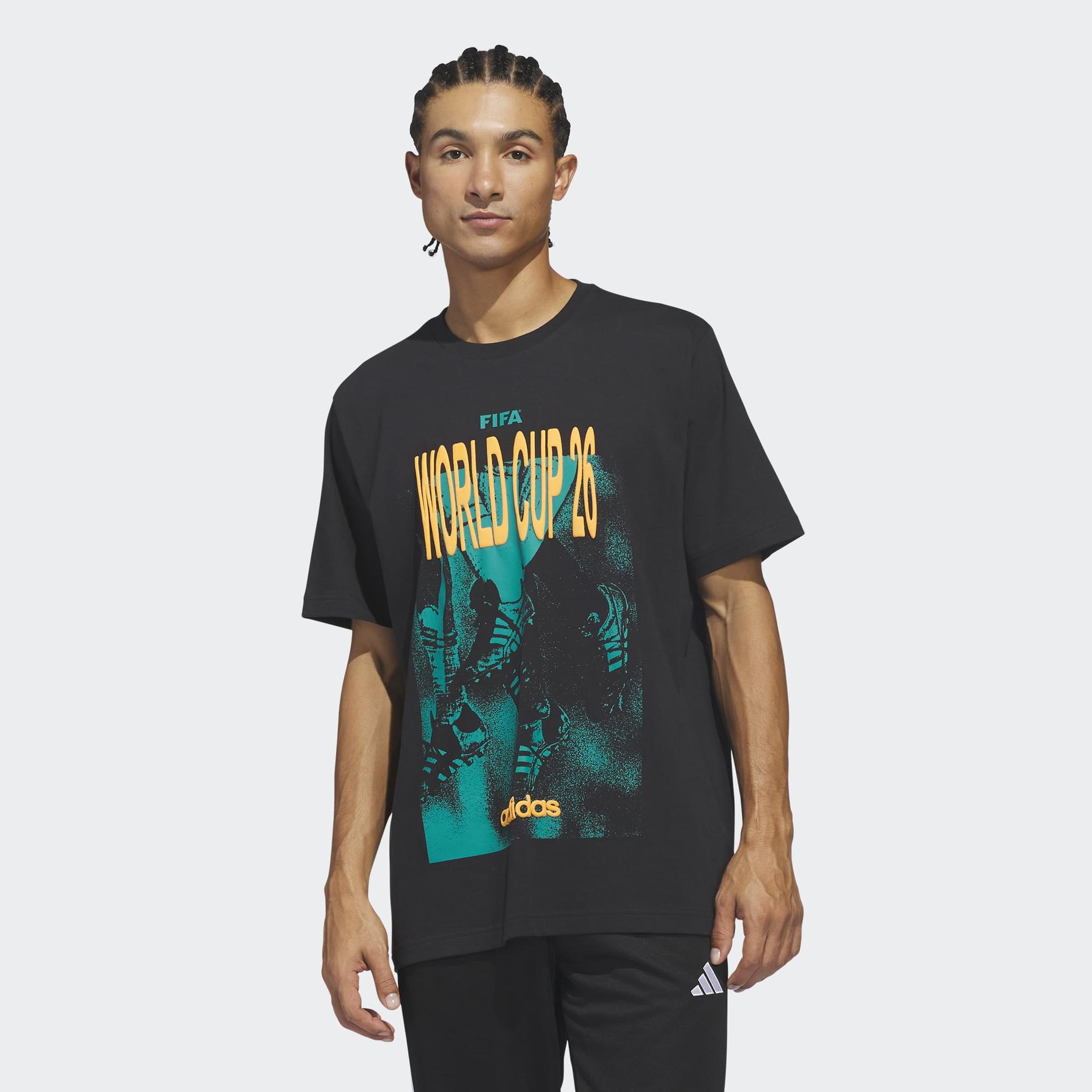 adidas 2026 FIFA Dünya Kupası Erkek Siyah T-Shirt