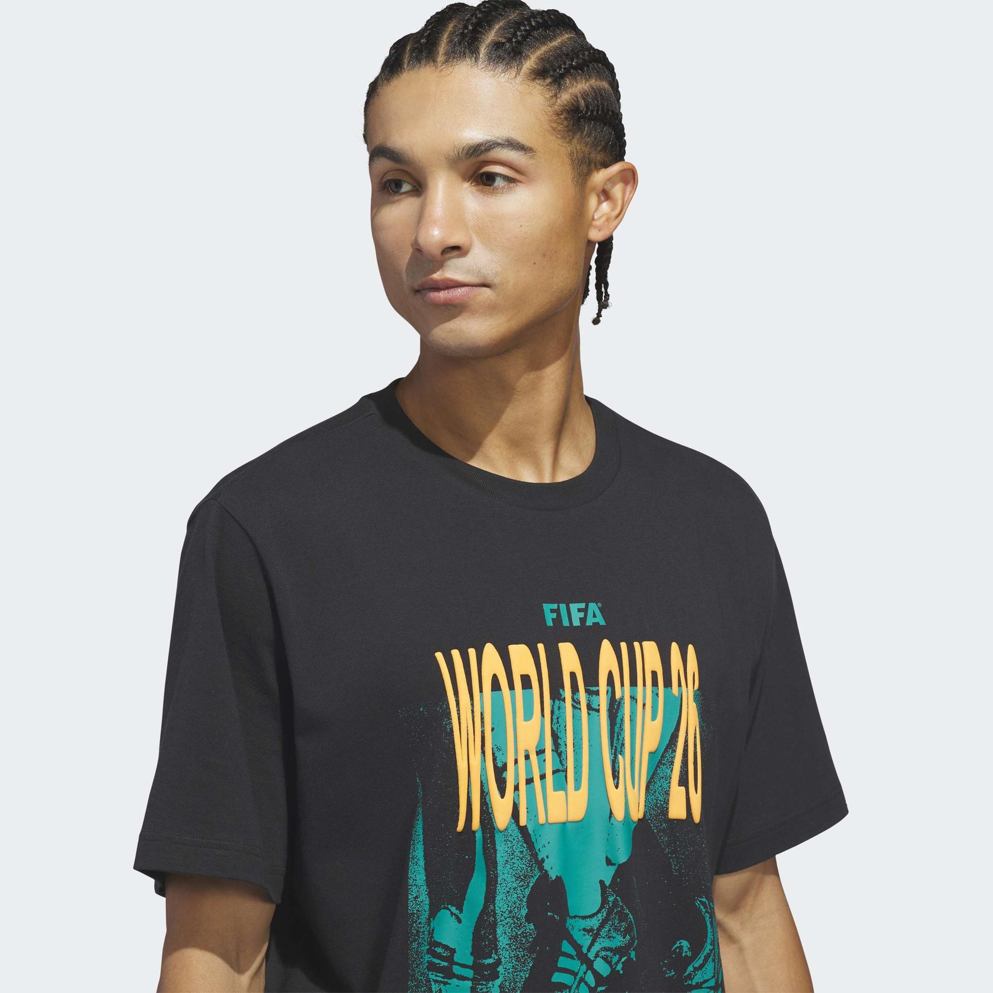 adidas 2026 FIFA Dünya Kupası Erkek Siyah T-Shirt