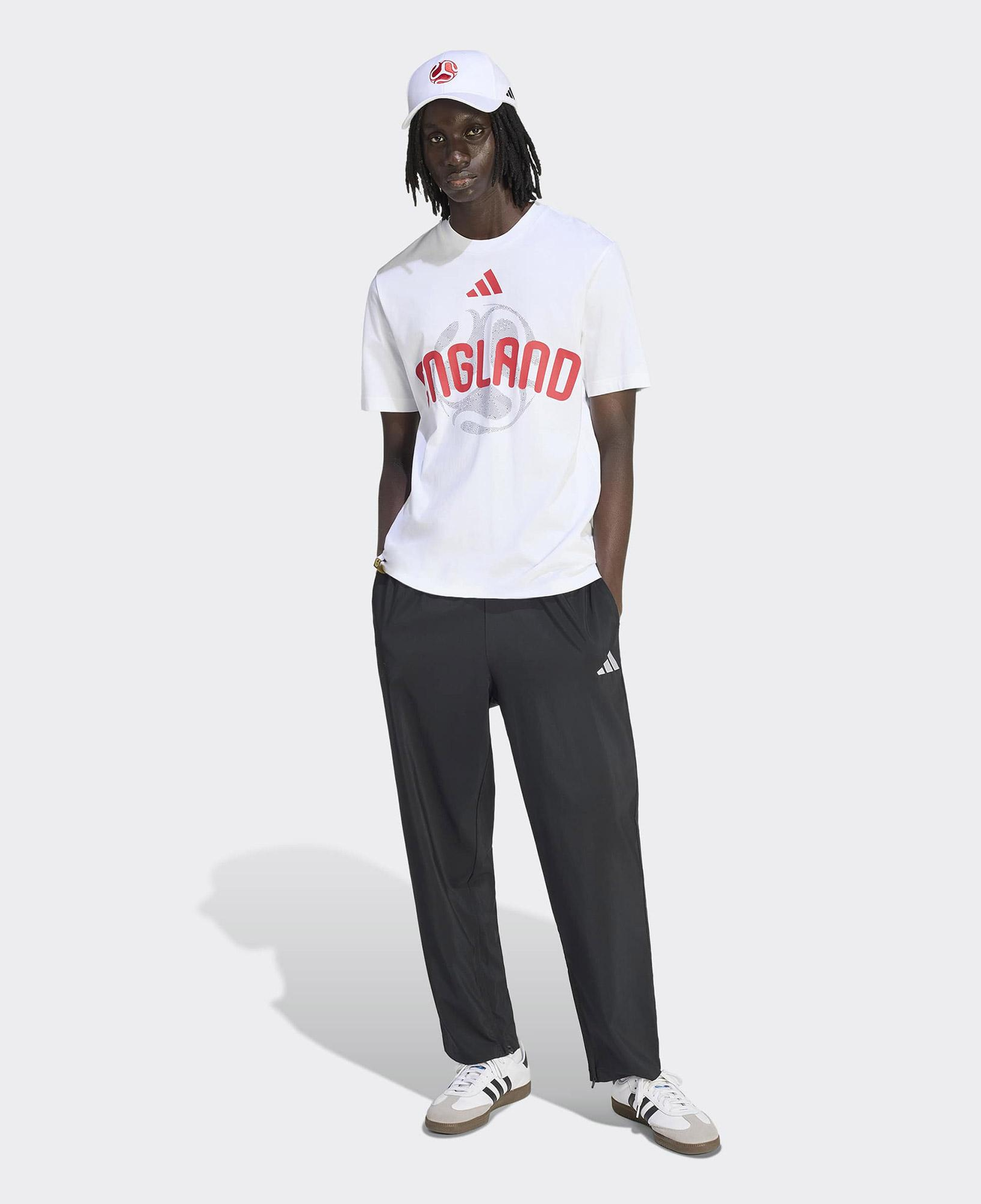 adidas İngiltere Erkek Beyaz T-Shirt
