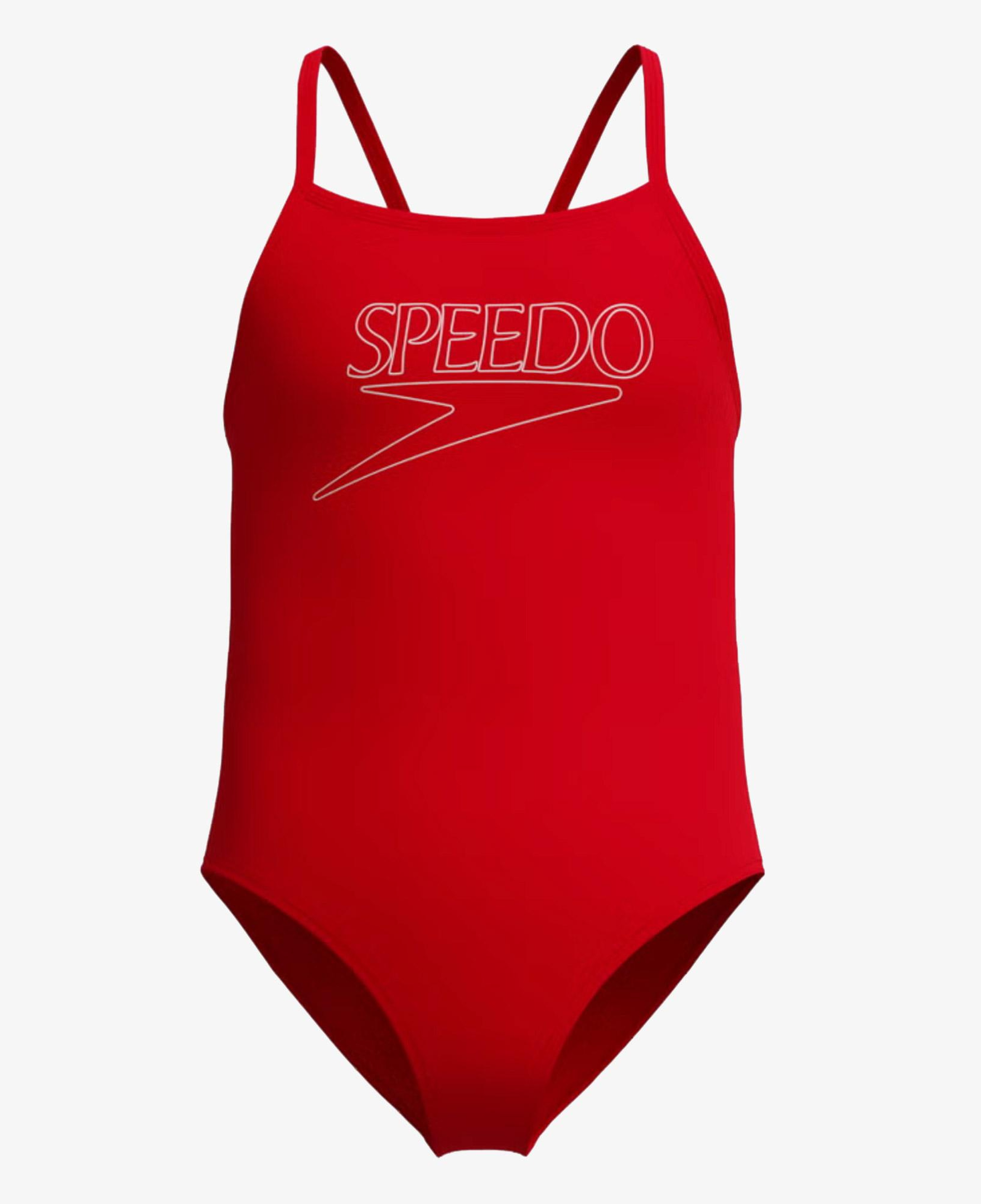 Speedo  End+ Logo Kadın Kırmızı Mayo