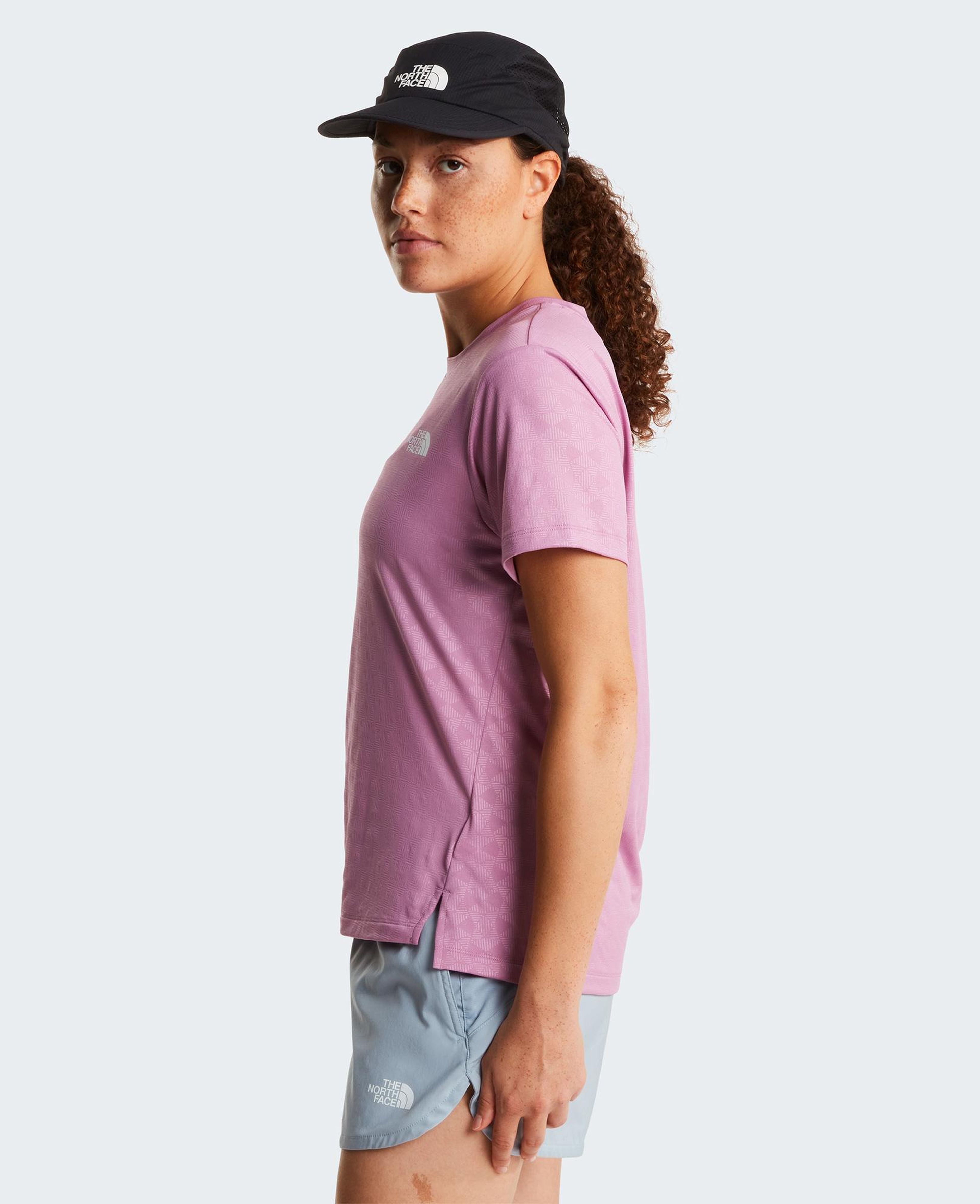 The North Face Flex Geo Embossed Short Sleeve Kadın Pembe T-Shirt