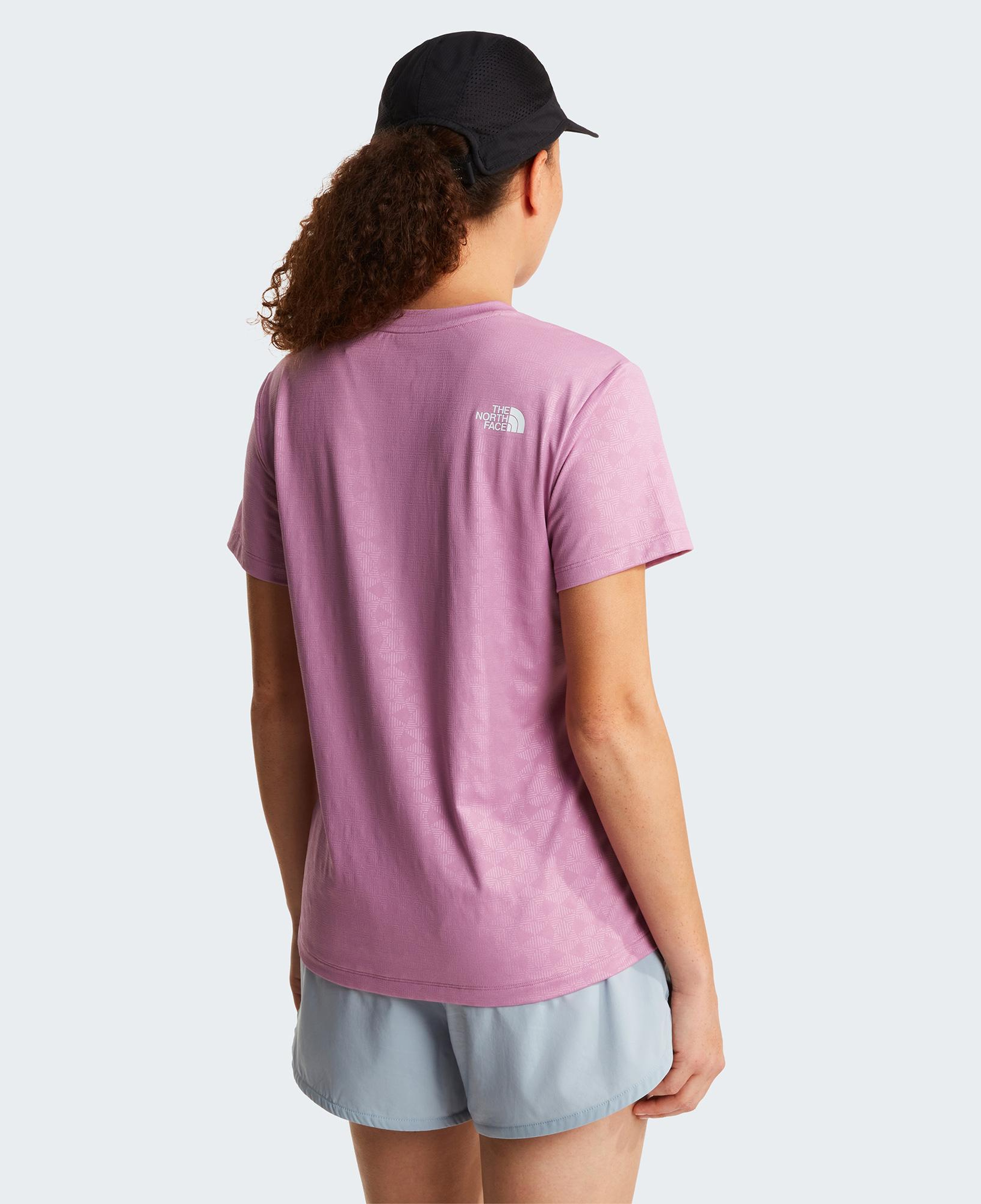 The North Face Flex Geo Embossed Short Sleeve Kadın Pembe T-Shirt