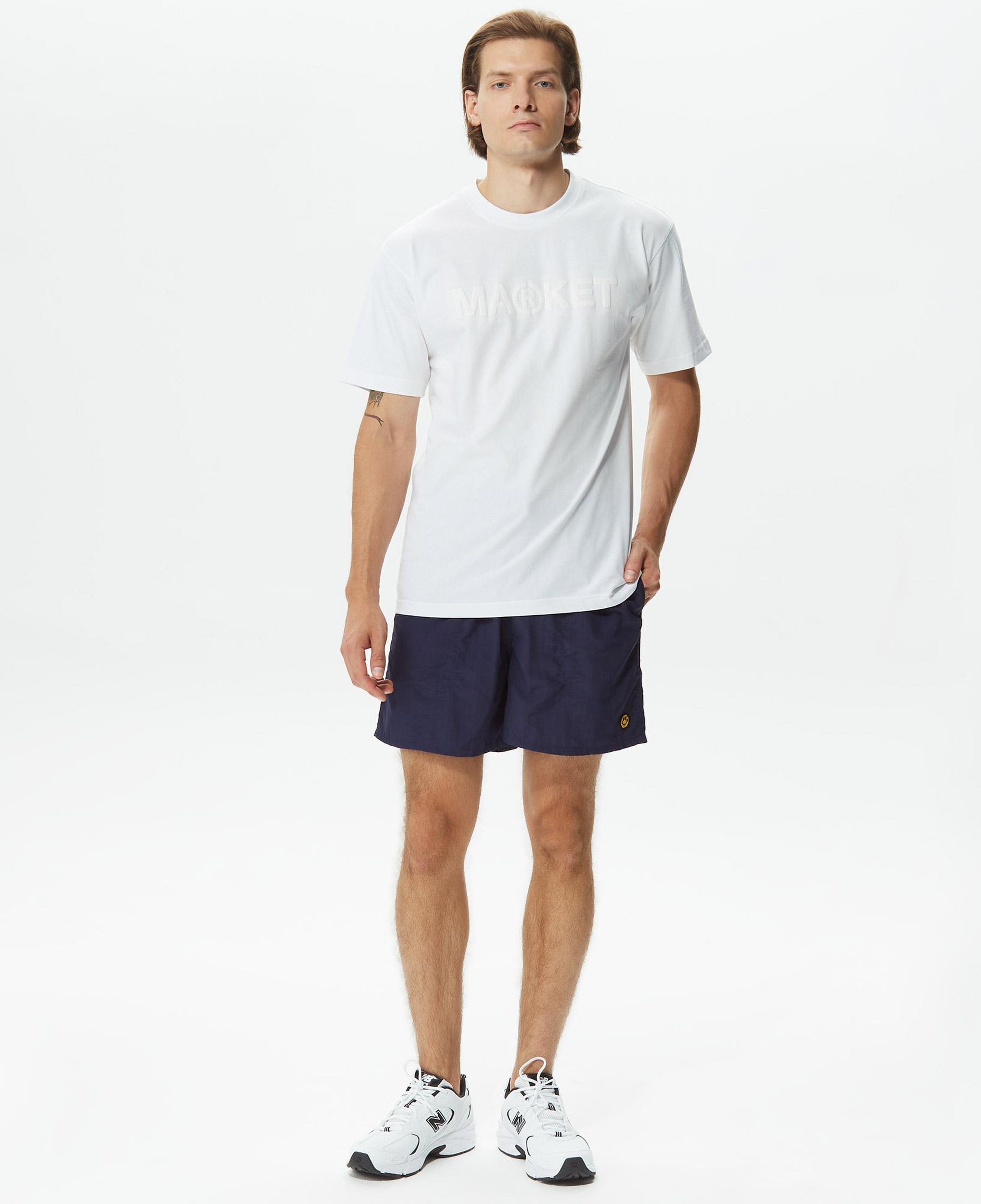 Market Uv Puff Bar Logo Erkek Beyaz T-Shirt