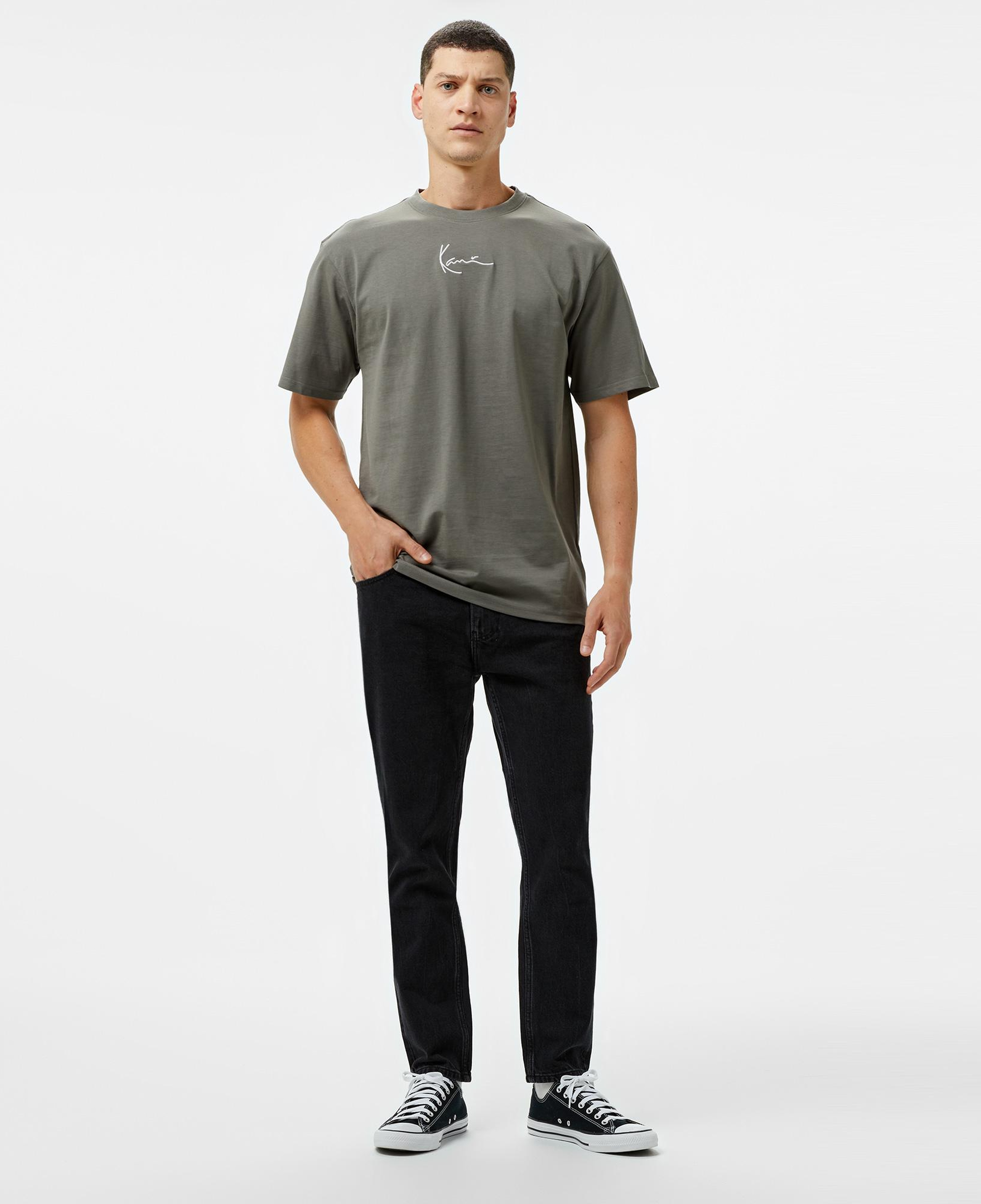 Karl Kani Small Signature Essential Erkek Gri T-Shirt