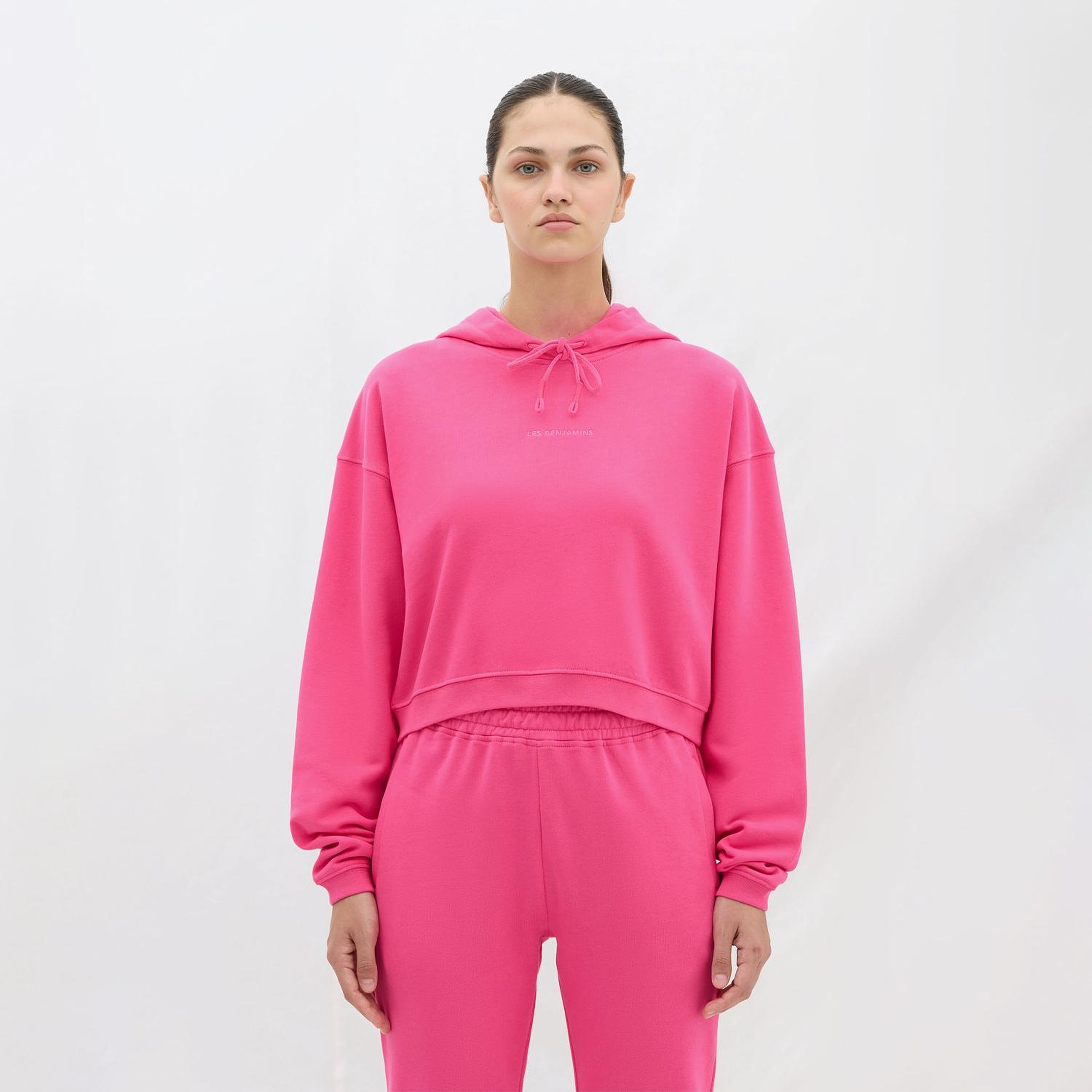 Les Benjamins Essential Kadın Pembe Hoodie