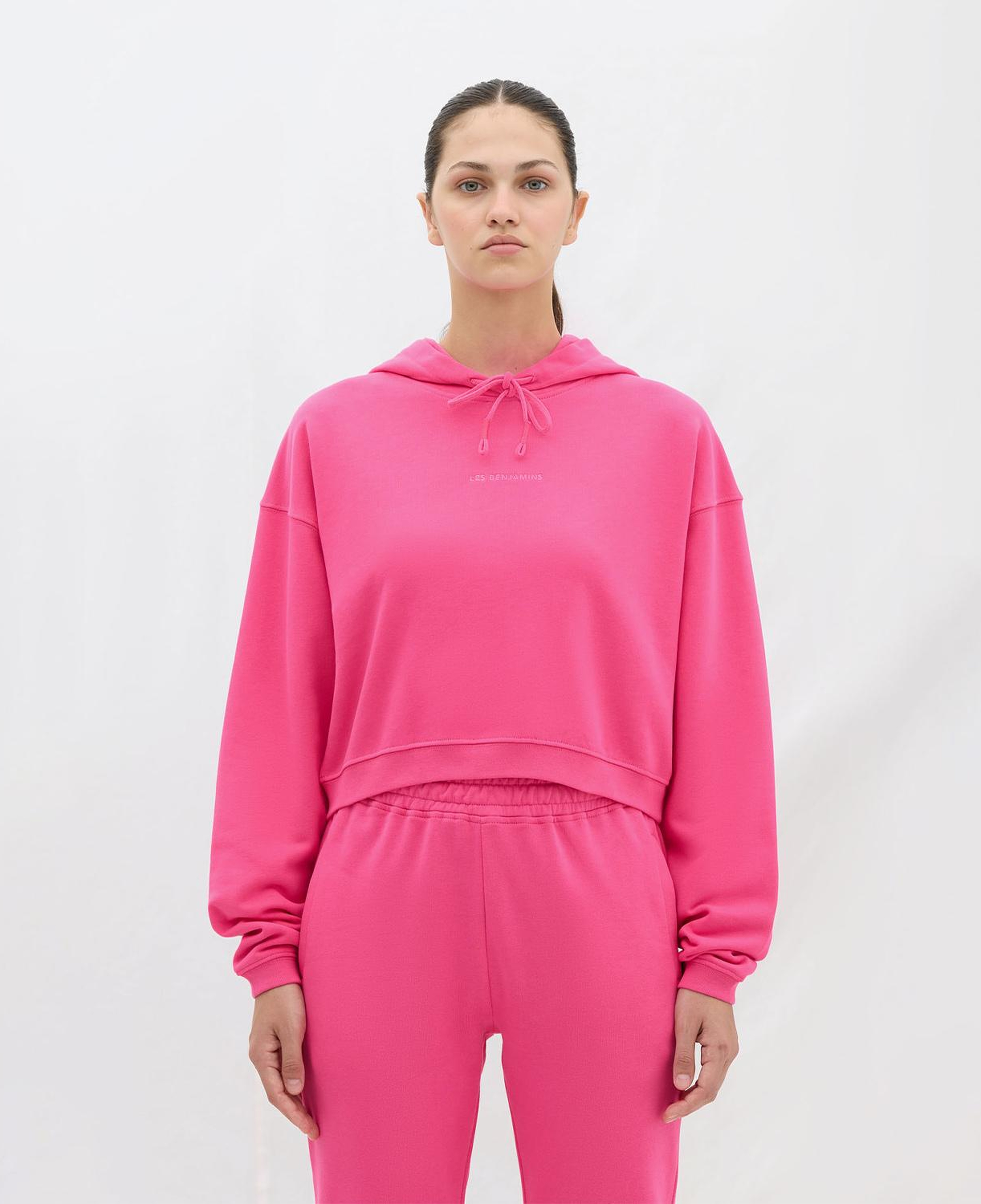 Les Benjamins Essential Kadın Pembe Hoodie