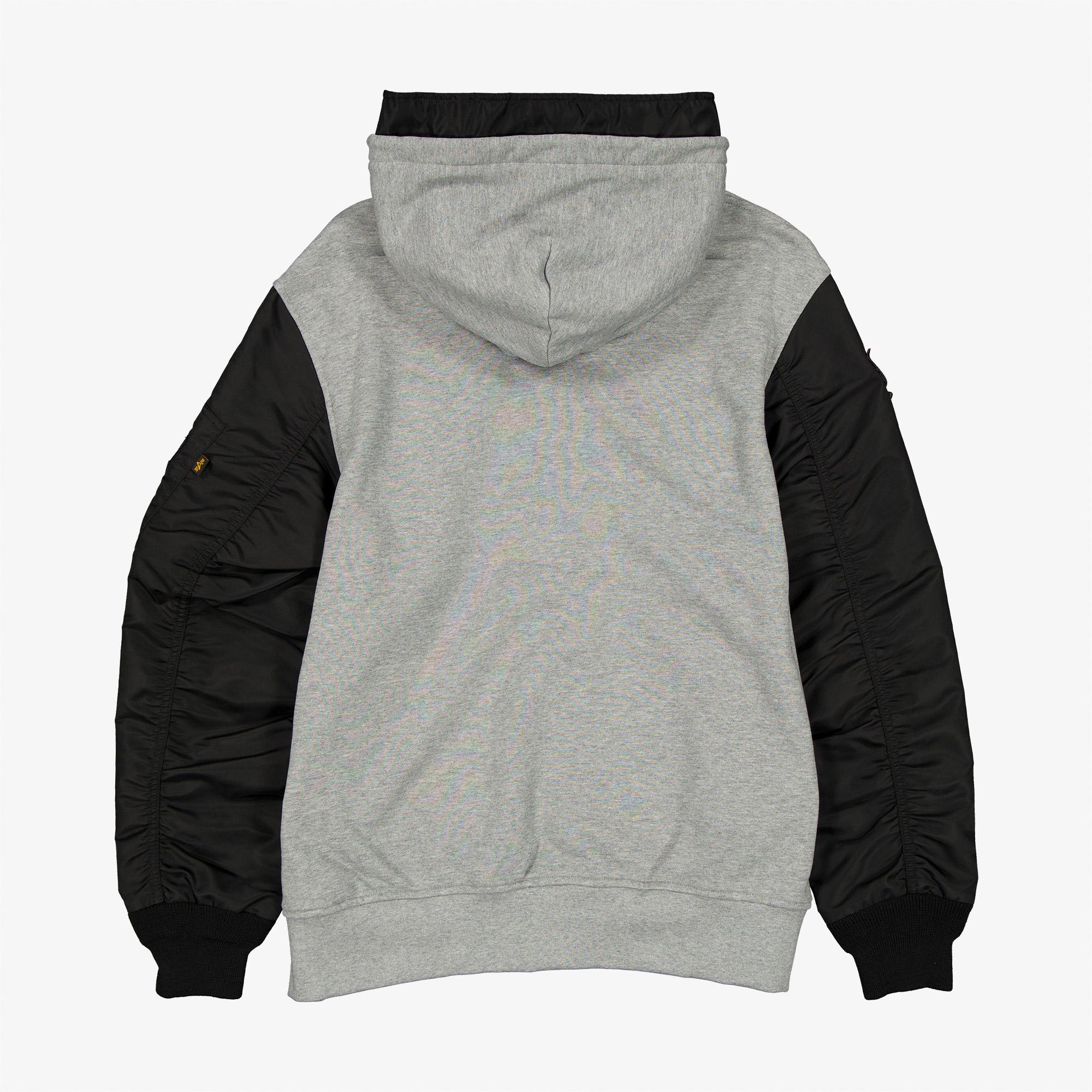Alpha Industries x Chicago Bulls Gray MA-1 Unisex Gri Fermuarlı Ceket