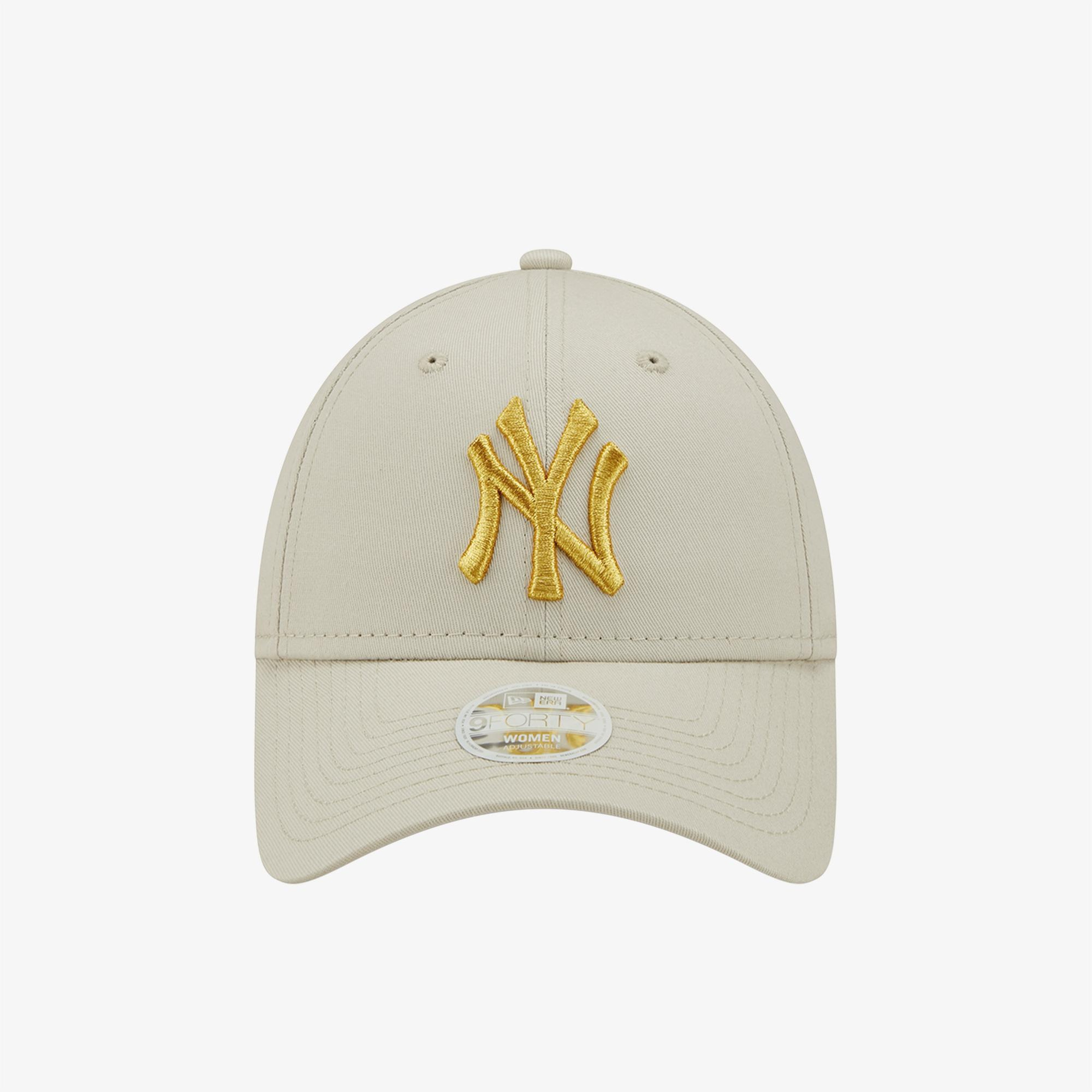 New Era Female Wmns Metallic Logo 9Forty Unisex Bej Günlük Şapka